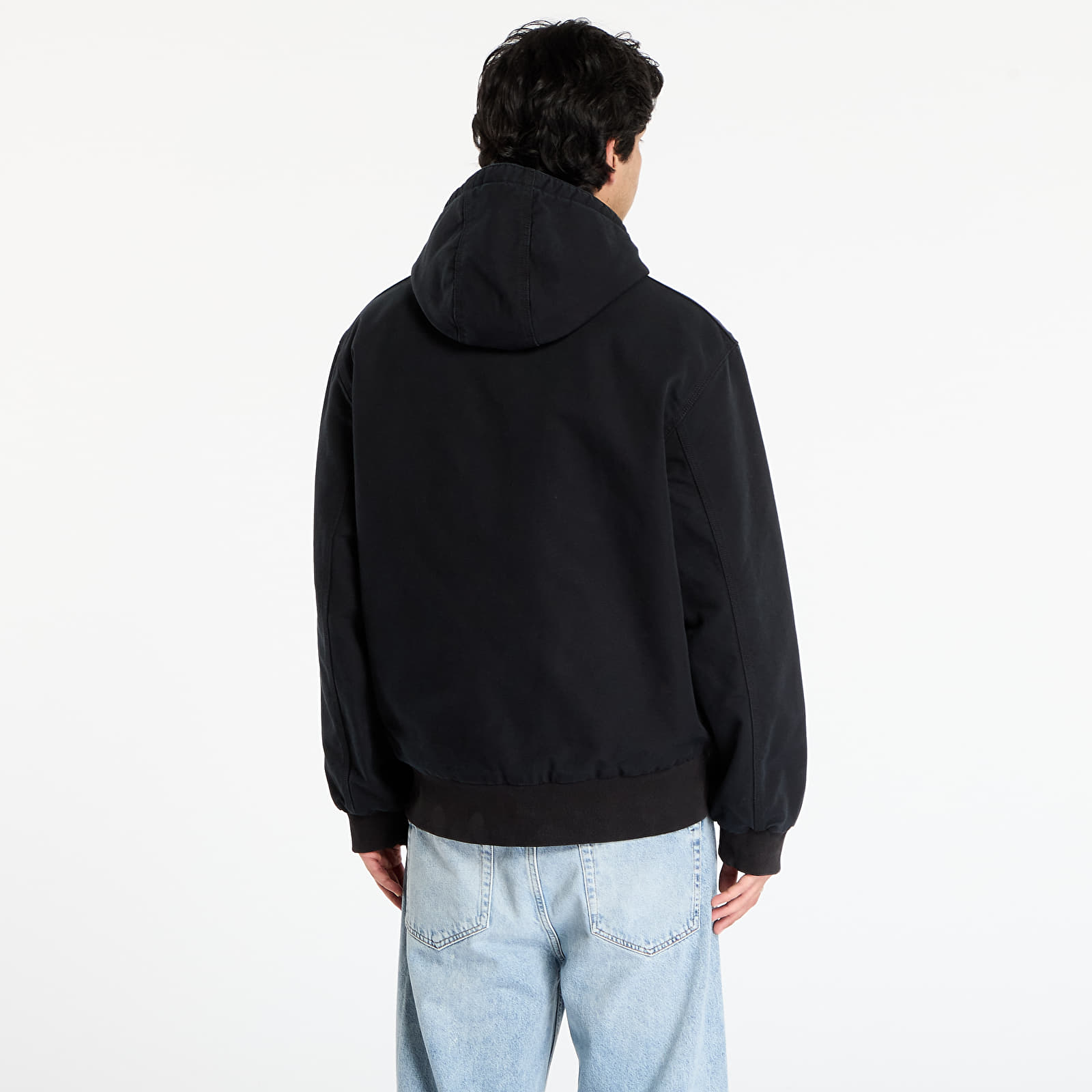 Pánske bundy Carhartt WIP OG Active Jacket UNISEX Black Stone Canvas