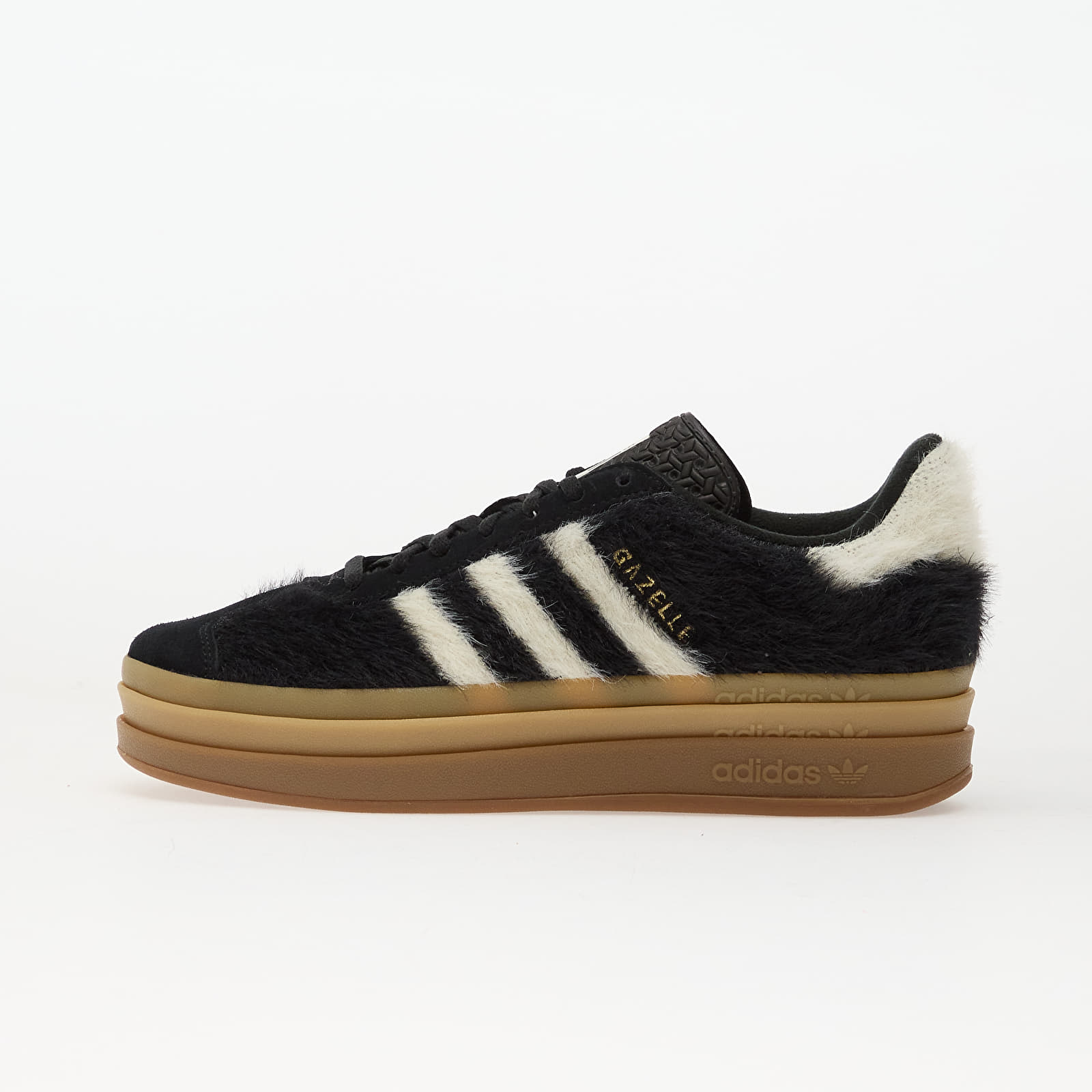 Încălțăminte și sneakerși pentru femei adidas Gazelle Bold W Core Black/ Crew White/ Gold Metallic