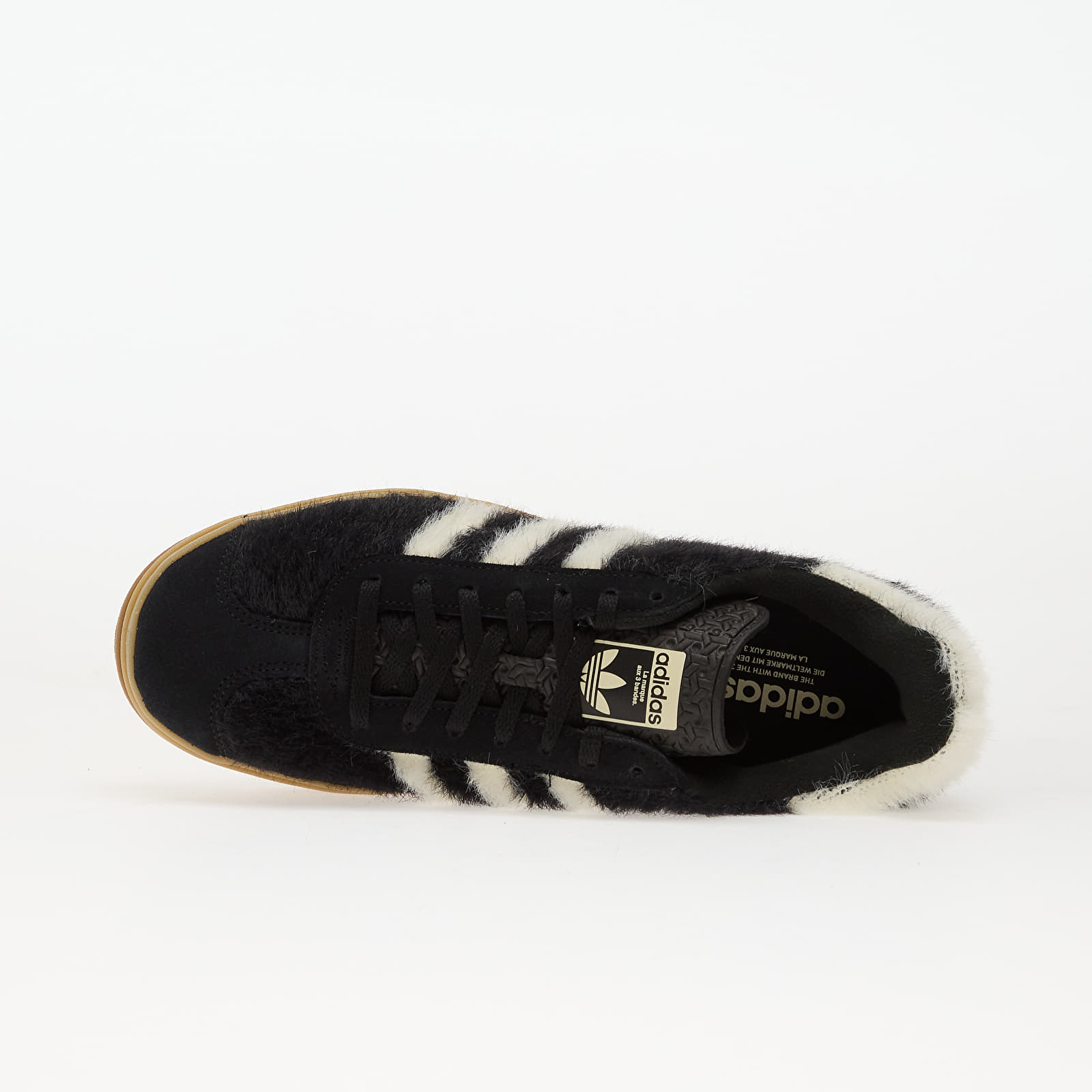 Încălțăminte și sneakerși pentru femei adidas Gazelle Bold W Core Black/ Crew White/ Gold Metallic
