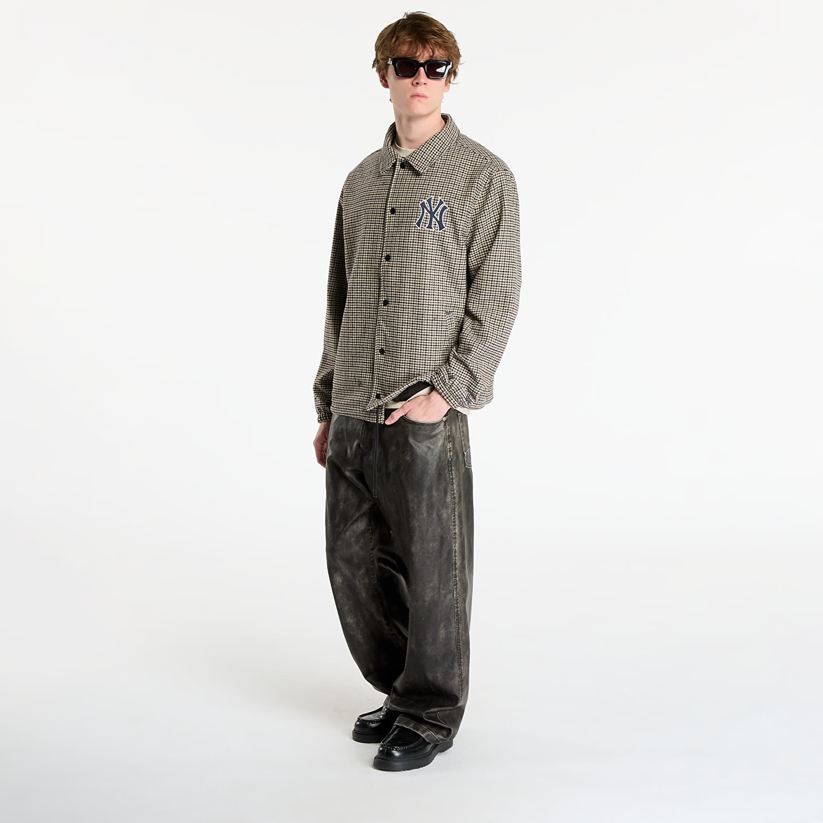 Men's jackets New Era MLB Check Coaches Jacket New York Yankees UNISEX Dau