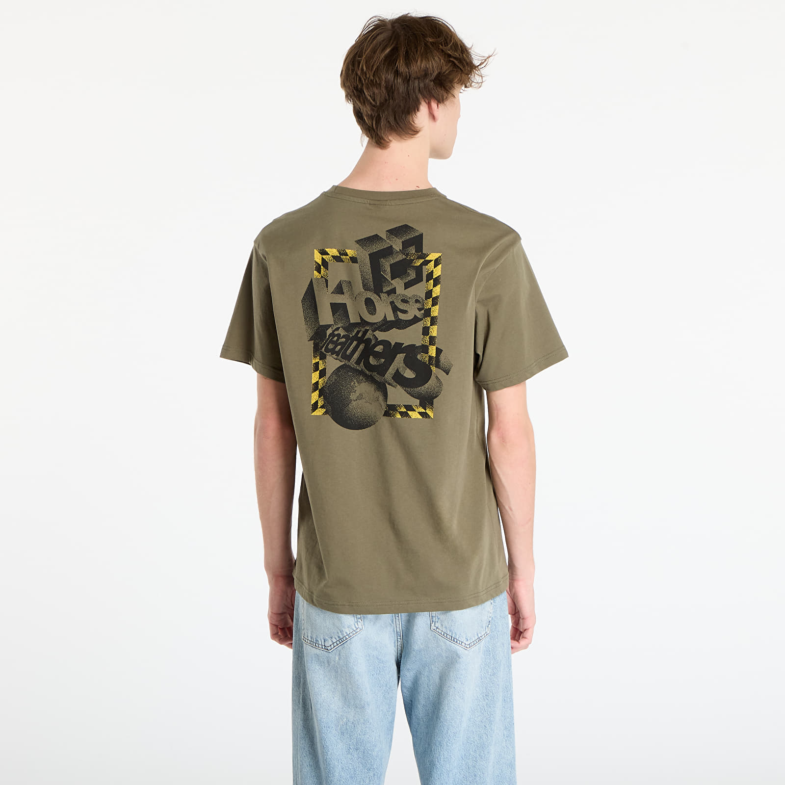 Pánská trička Horsefeathers Blocks T-Shirt Burnt Olive