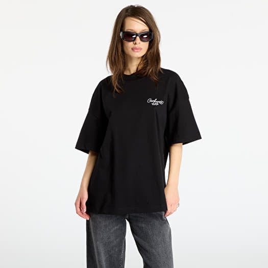 T-shirt Carhartt WIP S/S Signature Script T-Shirt UNISEX Black/ White