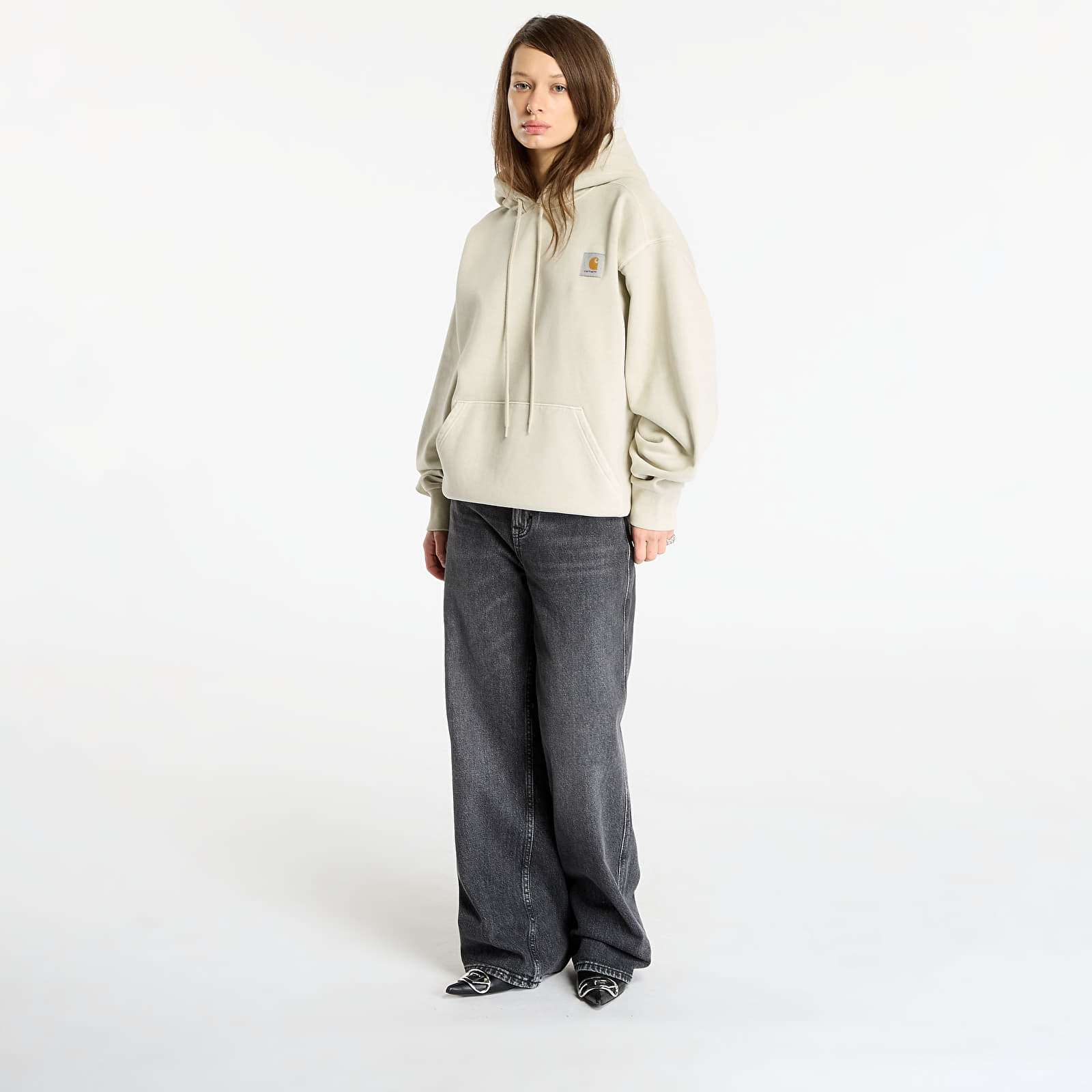 Herren-Sweatshirts Carhartt WIP Hooded Vista Sweat UNISEX Fleur De Sel Garment Dyed