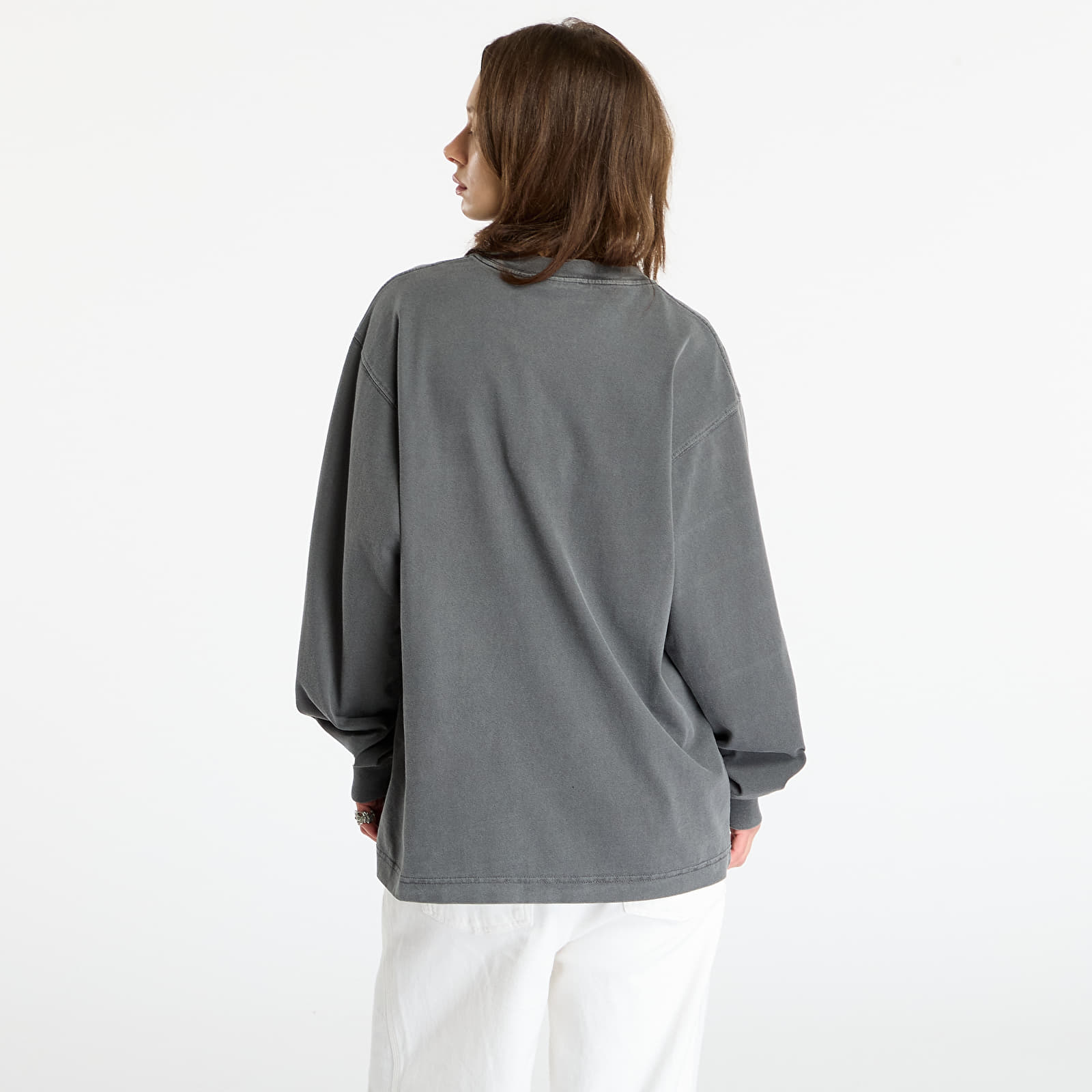 T-Shirts Männer Carhartt WIP L/S Vista T-Shirt UNISEX Black Garment Dyed