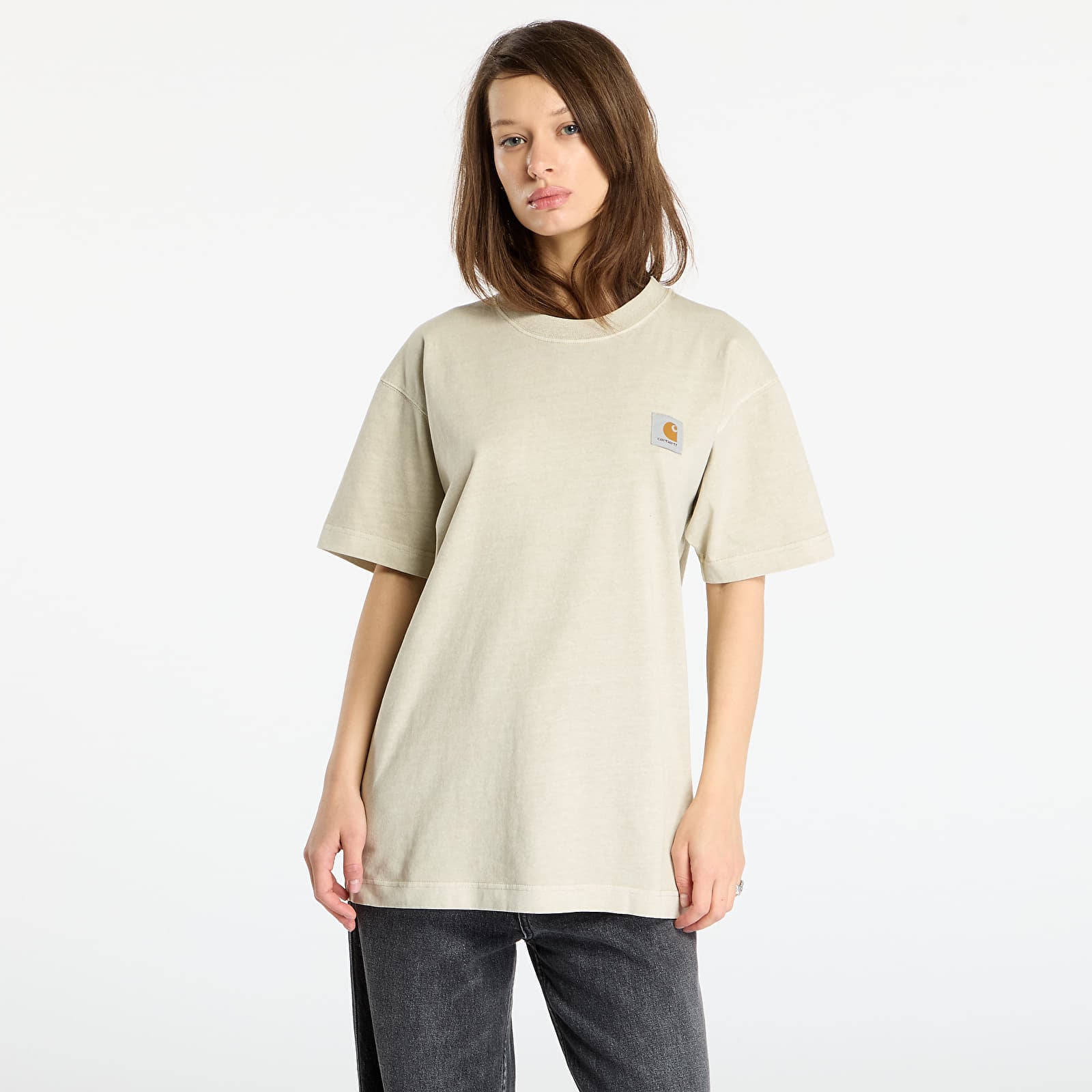 Men's T-shirts Carhartt WIP S/S Vista T-Shirt UNISEX Fleur De Sel Garment Dyed