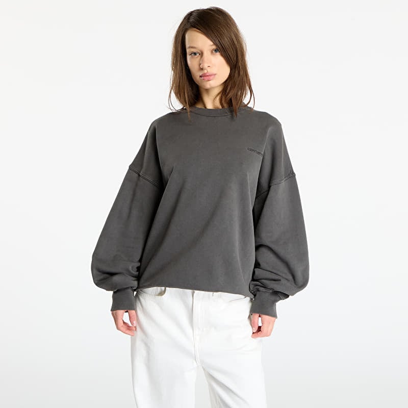 Толстовка Carhartt WIP Benton Sweat UNISEX Graphite Garment Dyed