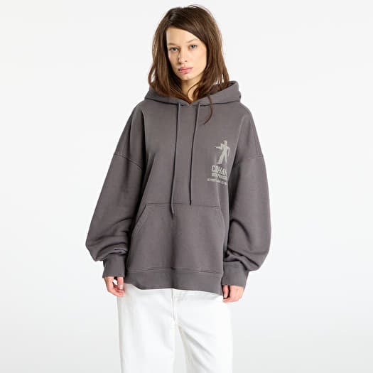 Sweatshirt Carhartt WIP Hooded Distance Sweat UNISEX Graphite Stone Dyed