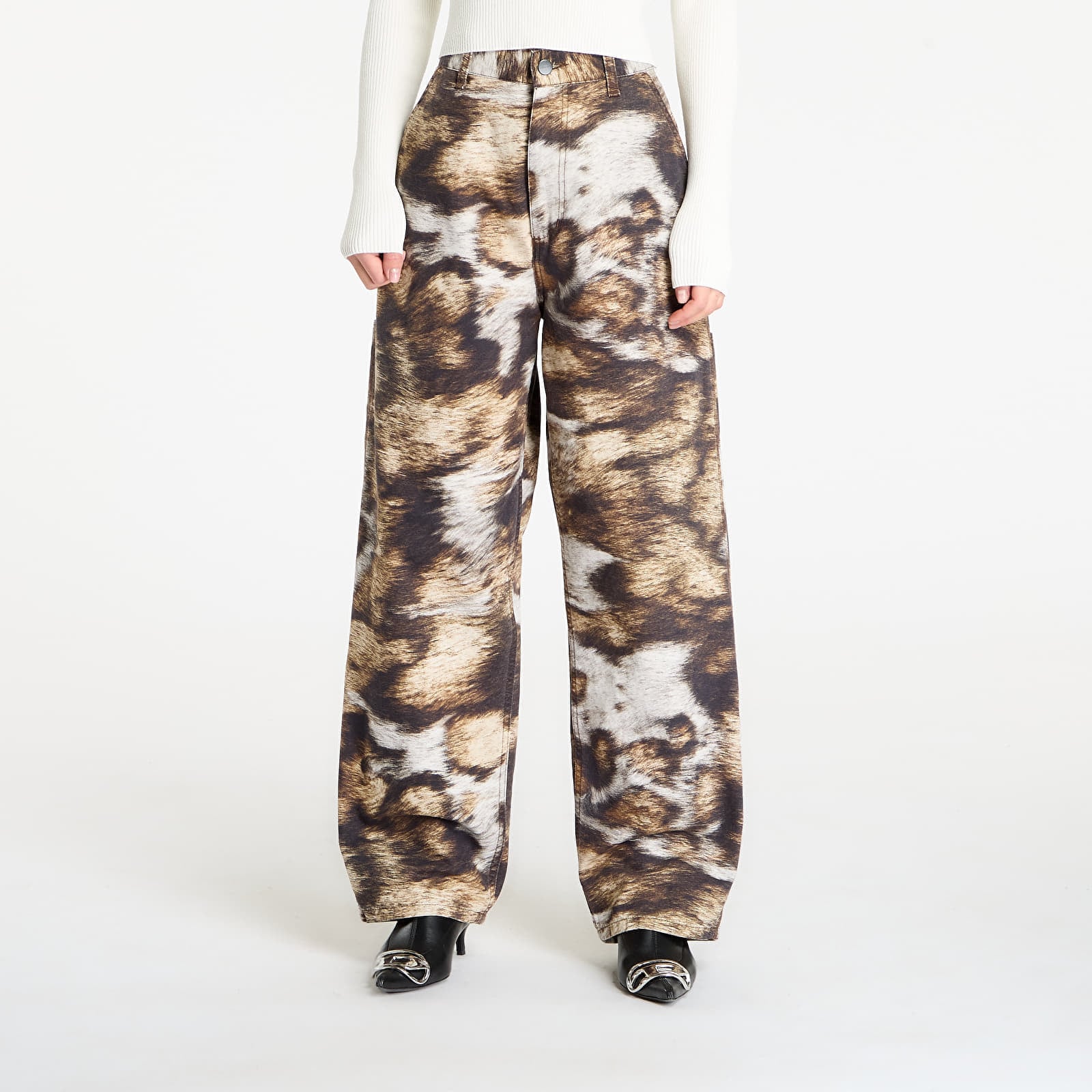 Παντελόνια Carhartt WIP W' Brandon Single Knee Pant Wild Dog Print Stone Washed L