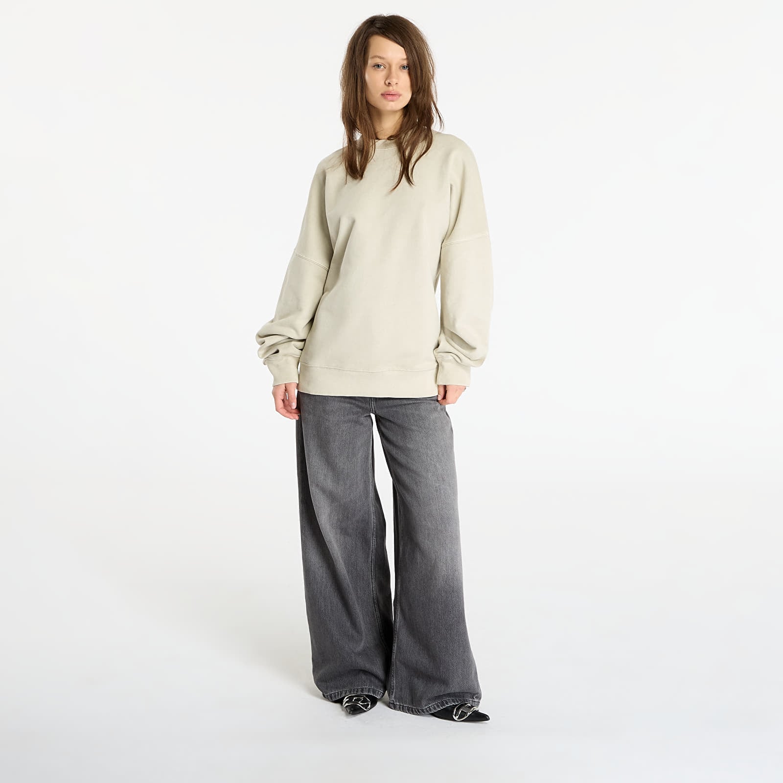 Muške dukserice Carhartt WIP RGGD Sweat UNISEX Fleur De Sel Garment Dyed