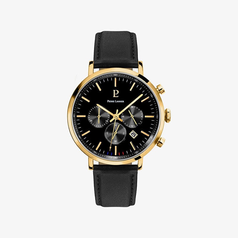 Pierre Lannier Wrist Watch Baron 222G033 Yellow Gold