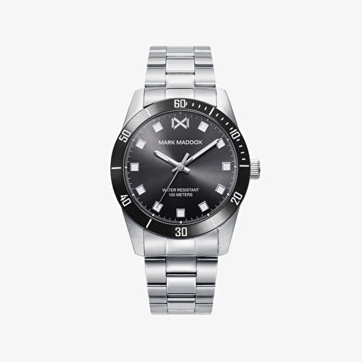 Mark Maddox Wrist Watch Mission Hm0136-17 Silver/ Black