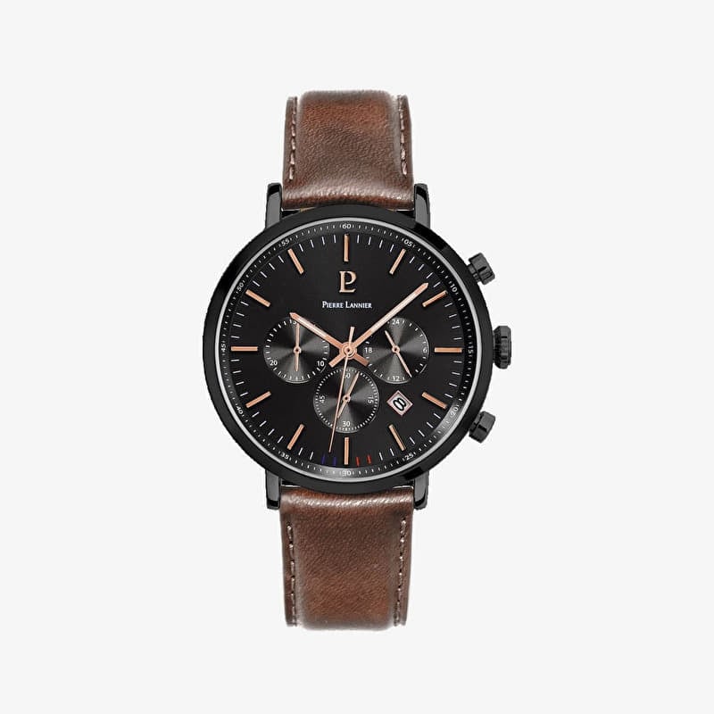 Watch Pierre Lannier Wrist Watch Baron 222G434 Black
