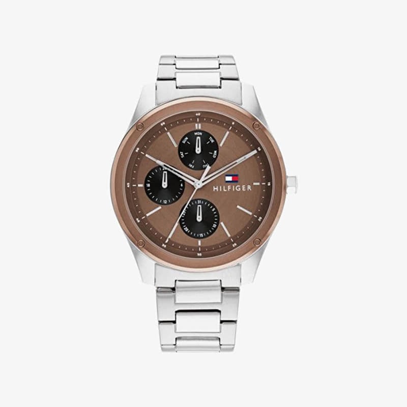 Skatīties Tommy Hilfiger Tyler 1710533 Silver/ Brown
