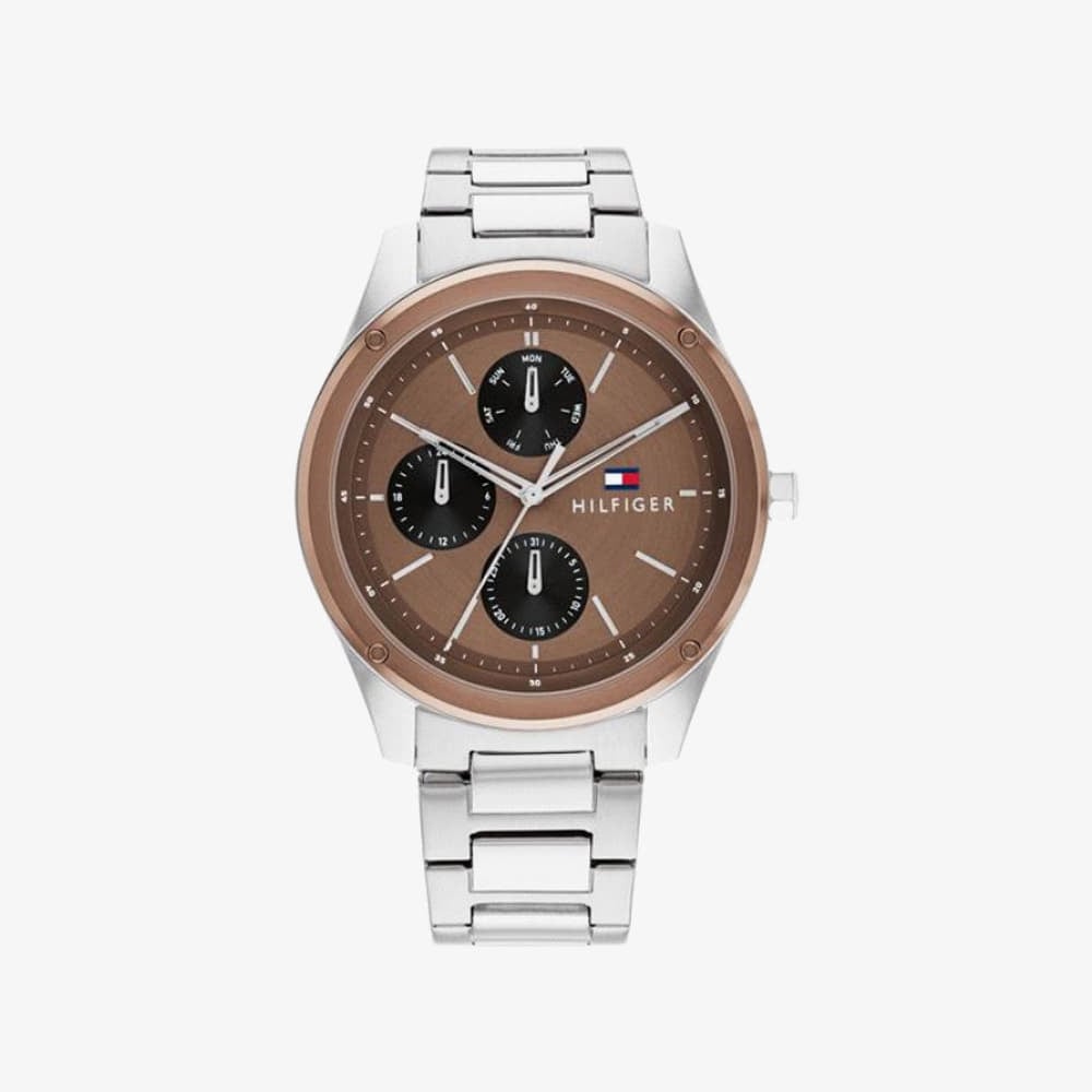 Klockor för män Tommy Hilfiger Tyler 1710533 Silver/ Brown