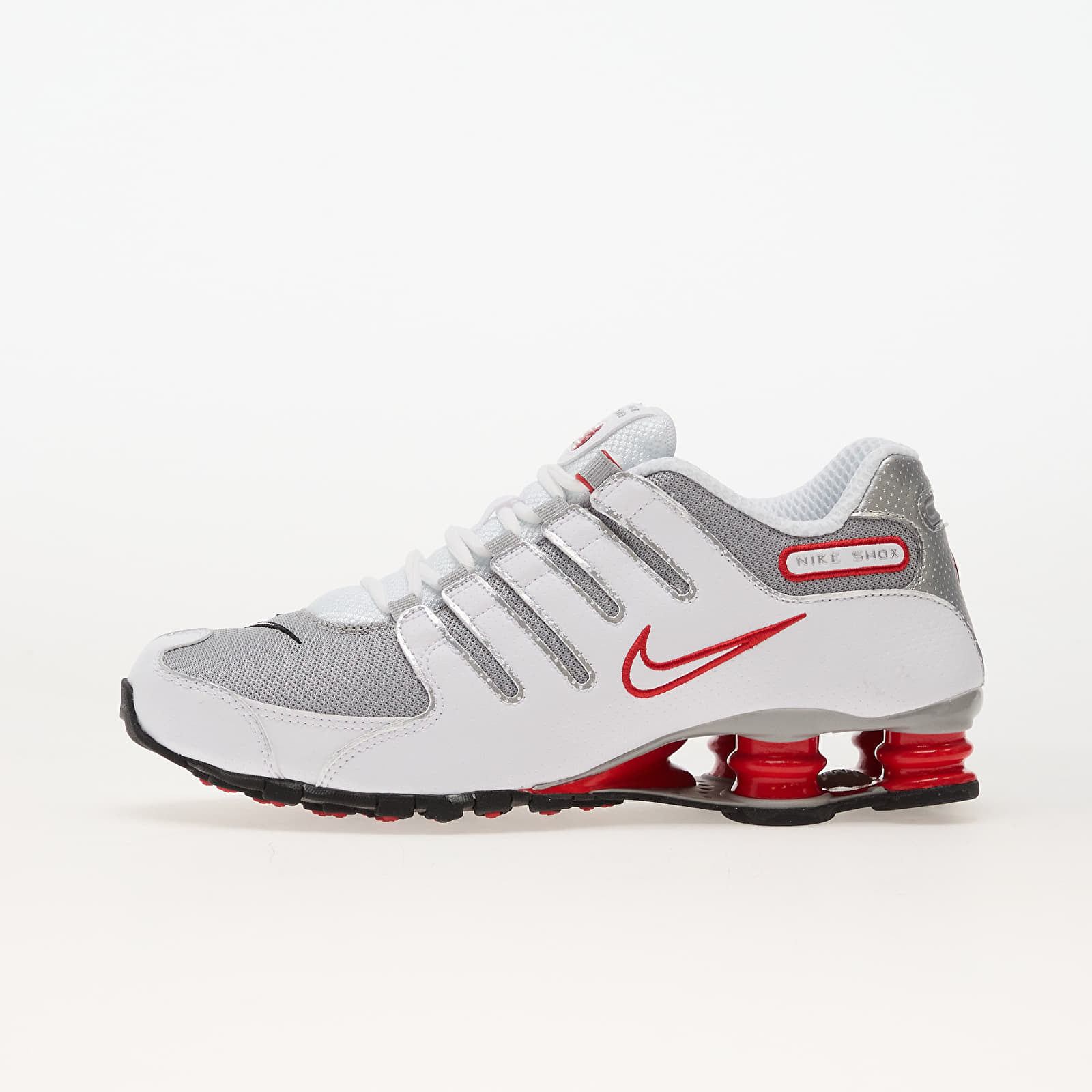 Men's sneakers and shoes Nike Shox Nz White/ Metallic Silver-Sport Red