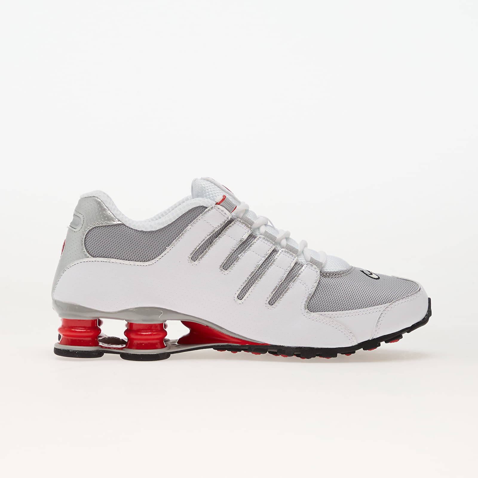 Men's sneakers and shoes Nike Shox Nz White/ Metallic Silver-Sport Red