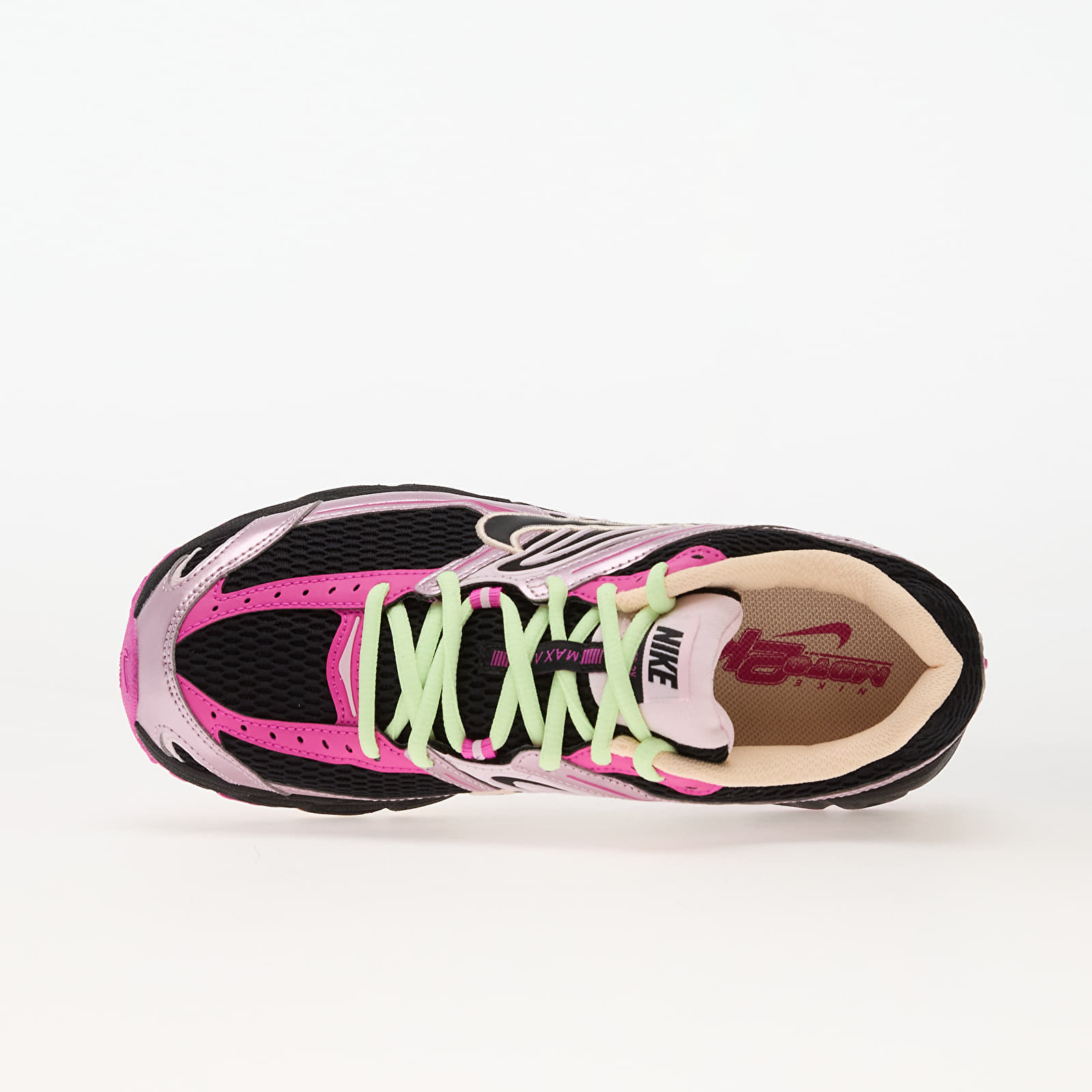Women's sneakers and shoes Nike W Air Max Moto 2K Black/ Black-Fire Pink-Pink Foam-Crimson Tint-Barely Volt