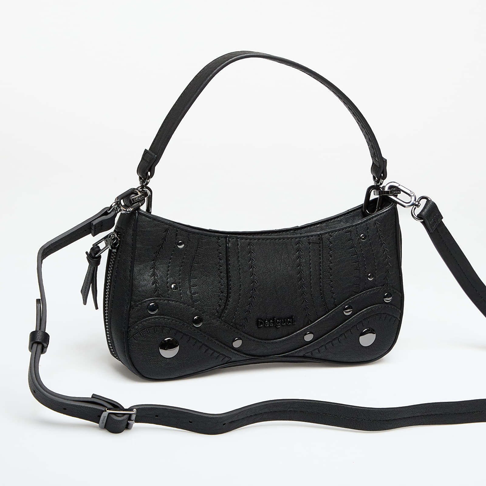 Handbags Desigual Bag Embro Patch Alsacia Black