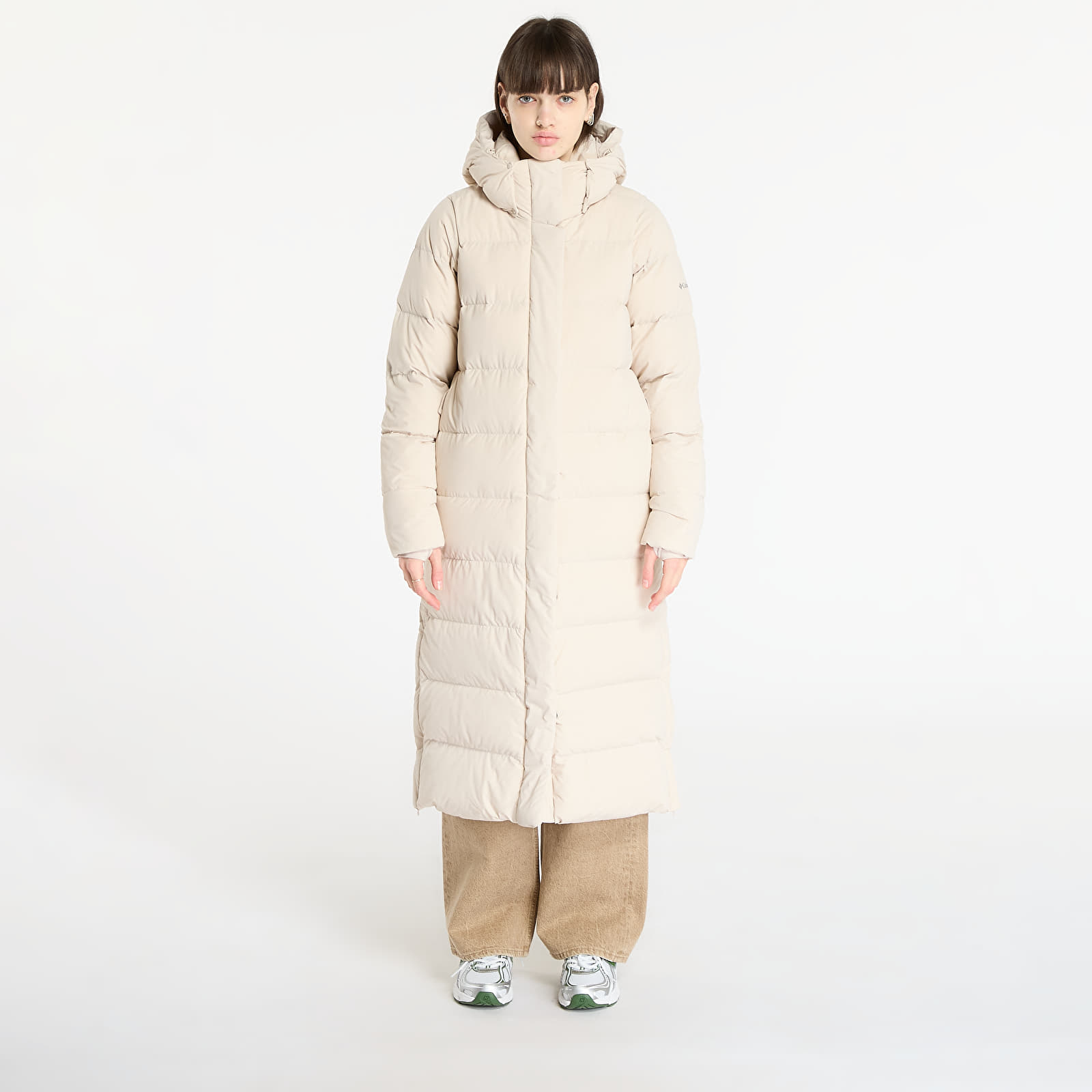 Jacken für Frauen Columbia Amaze Puff™ Long Hooded Jacket Dark Stone