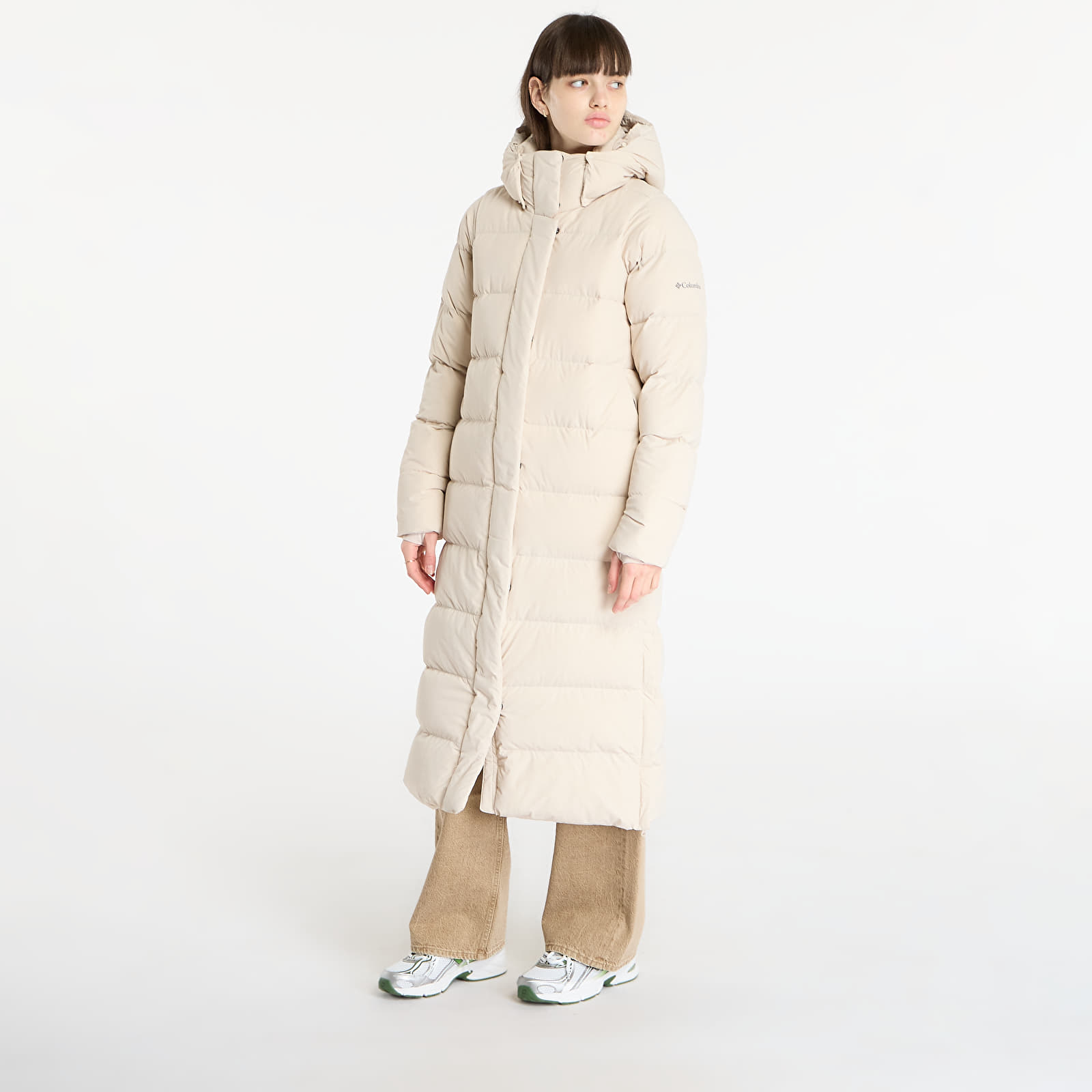 Jacken für Frauen Columbia Amaze Puff™ Long Hooded Jacket Dark Stone