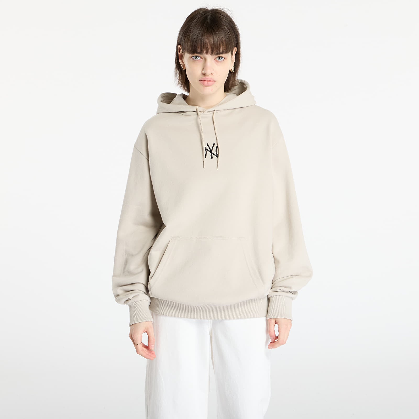 Miesten collegepaidat New Era MLB Nos Le Midi Hoodie New York Yankees UNISEX Stone