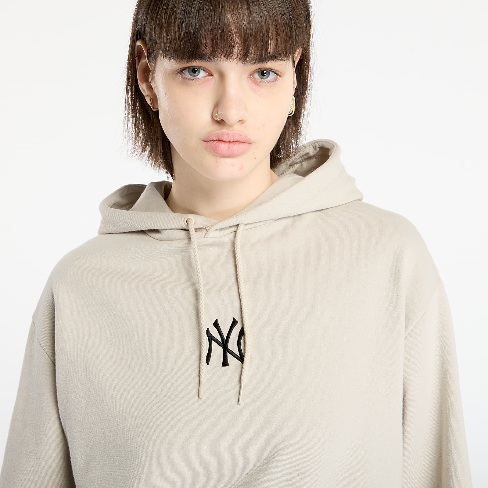Miesten collegepaidat New Era MLB Nos Le Midi Hoodie New York Yankees UNISEX Stone