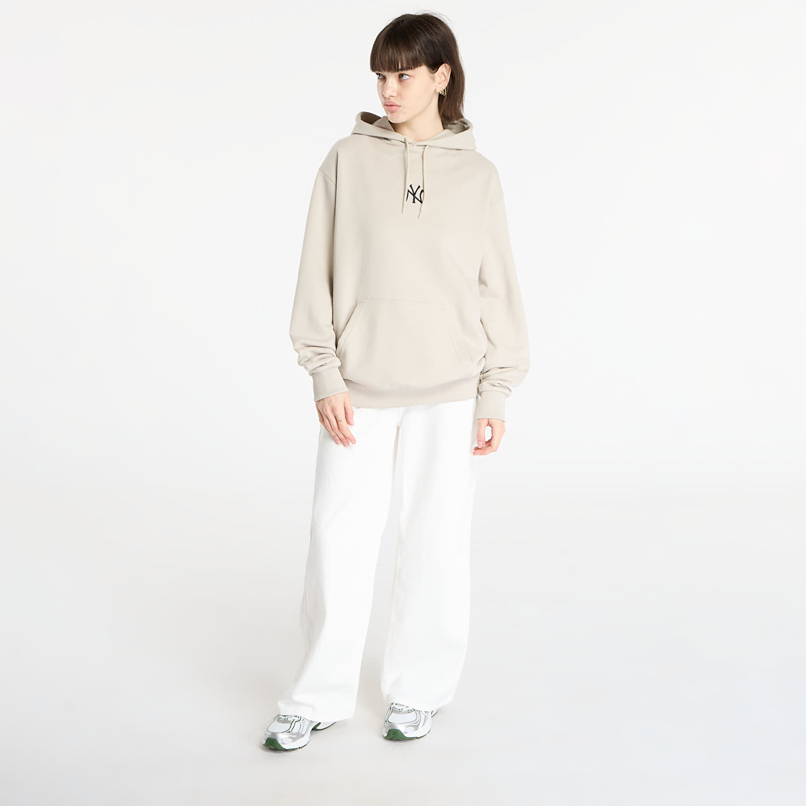 Miesten collegepaidat New Era MLB Nos Le Midi Hoodie New York Yankees UNISEX Stone