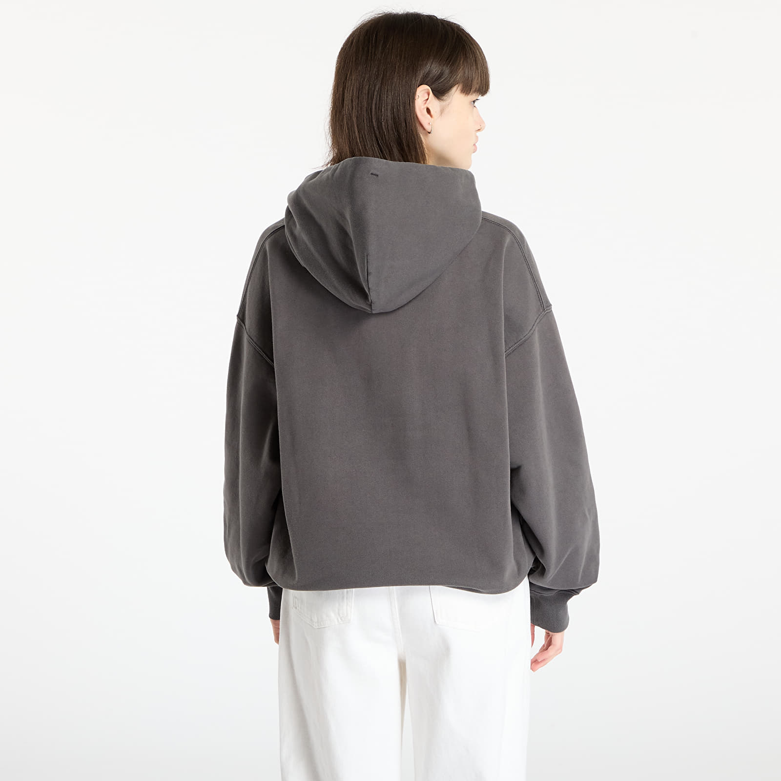 Pánske mikiny Carhartt WIP Hooded Benton Sweat UNISEX Graphite Garment Dyed