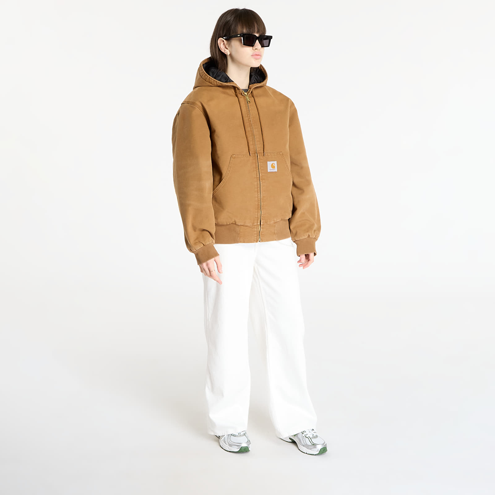 Striukės Carhartt WIP OG Active Jacket Hamilton UNISEX Brown Stone Canvas