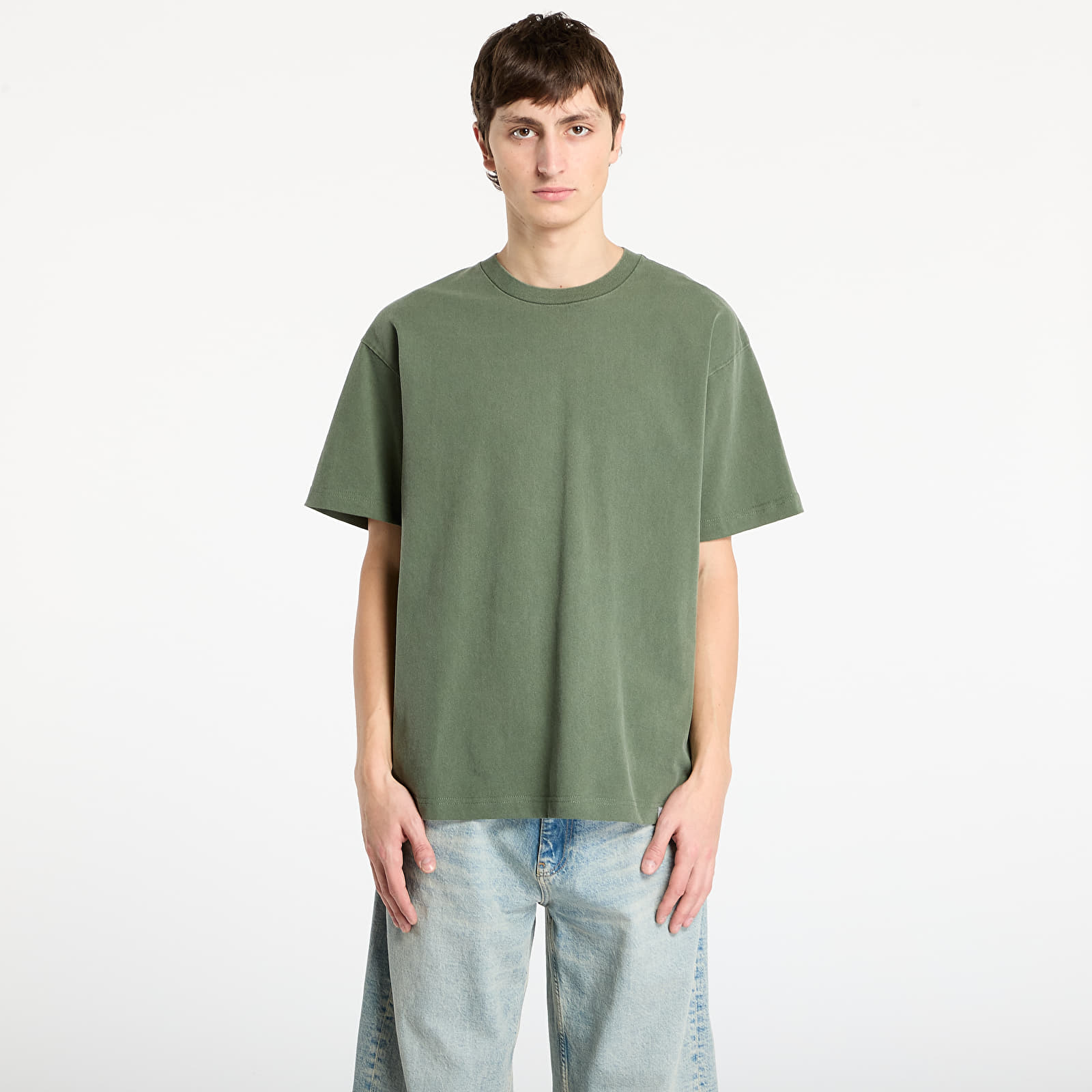 Pánske tričká Carhartt WIP S/S RGGD T-Shirt UNISEX Opuntia Garment Dyed