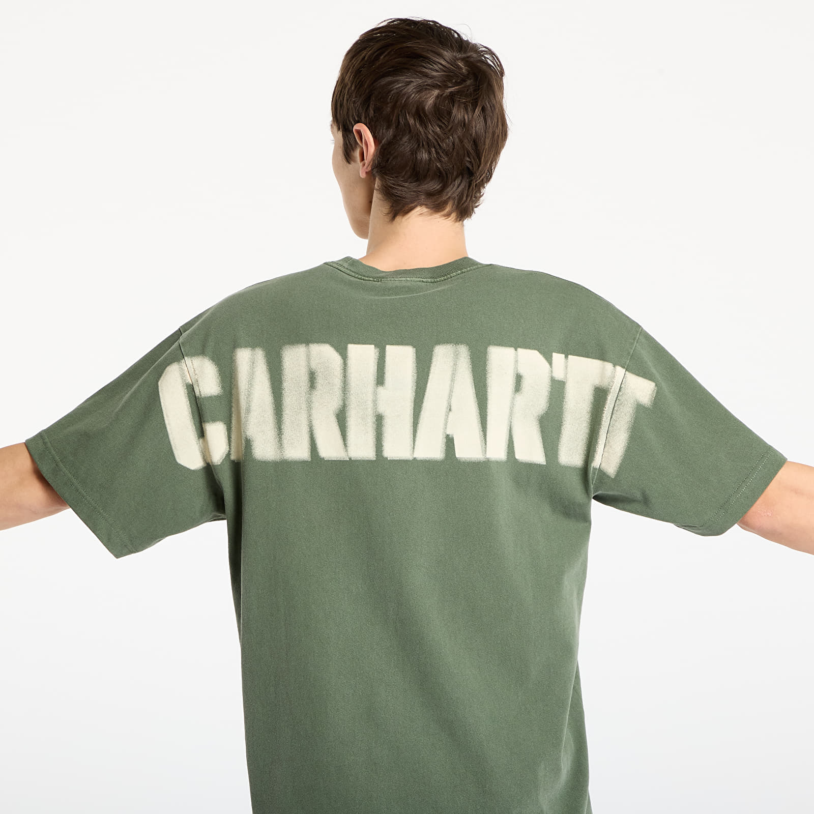 Pánske tričká Carhartt WIP S/S RGGD T-Shirt UNISEX Opuntia Garment Dyed