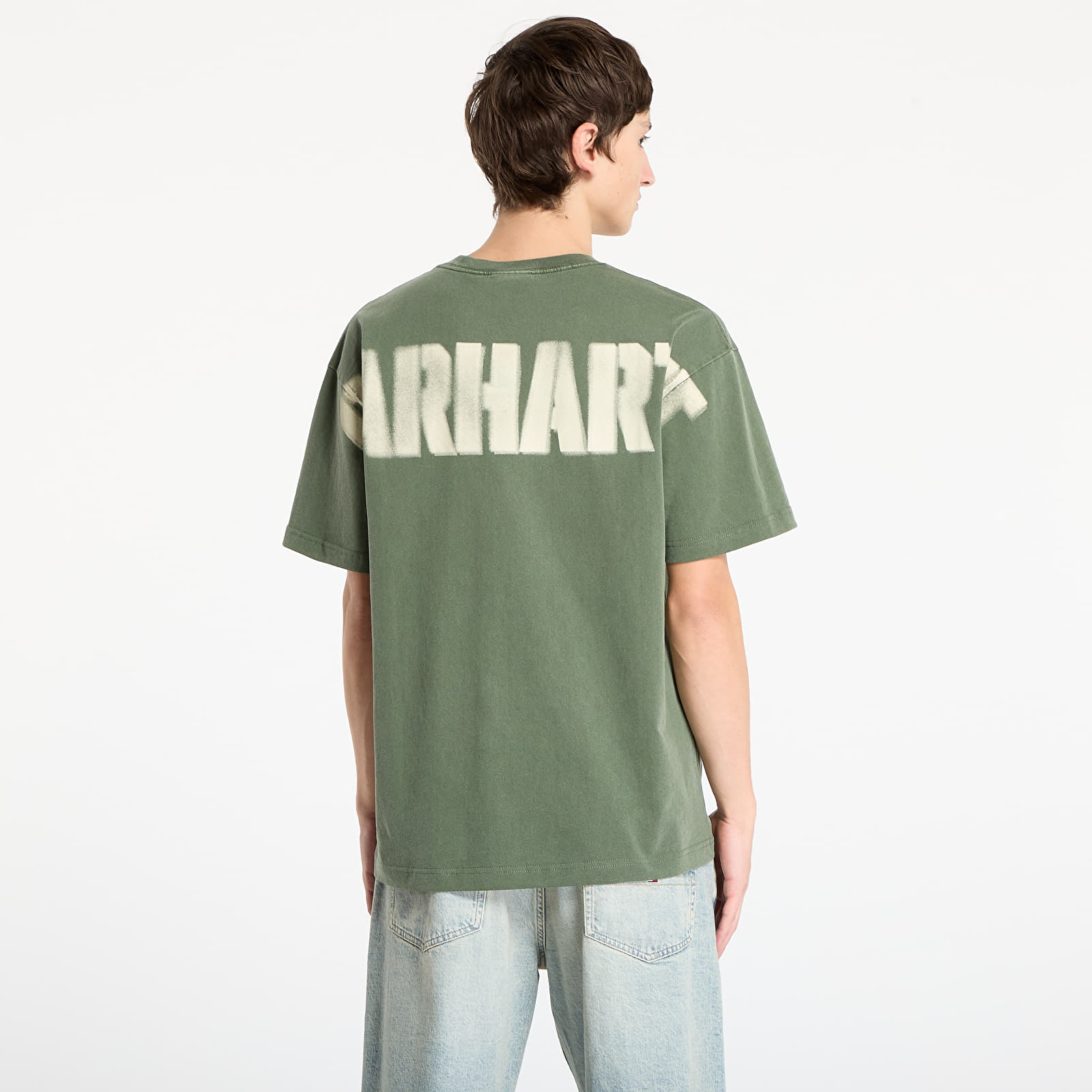 Pánske tričká Carhartt WIP S/S RGGD T-Shirt UNISEX Opuntia Garment Dyed