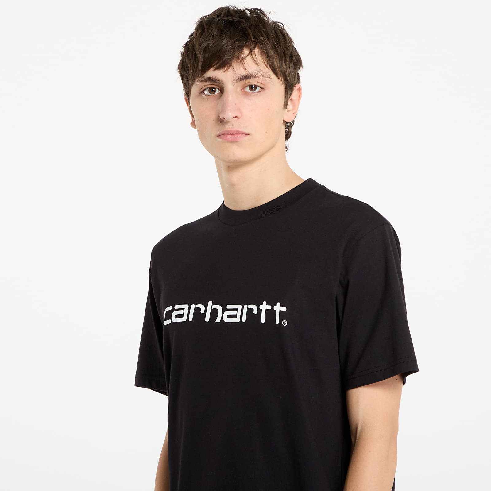 T-Shirts Männer Carhartt WIP S/S Script T-Shirt Black/ White