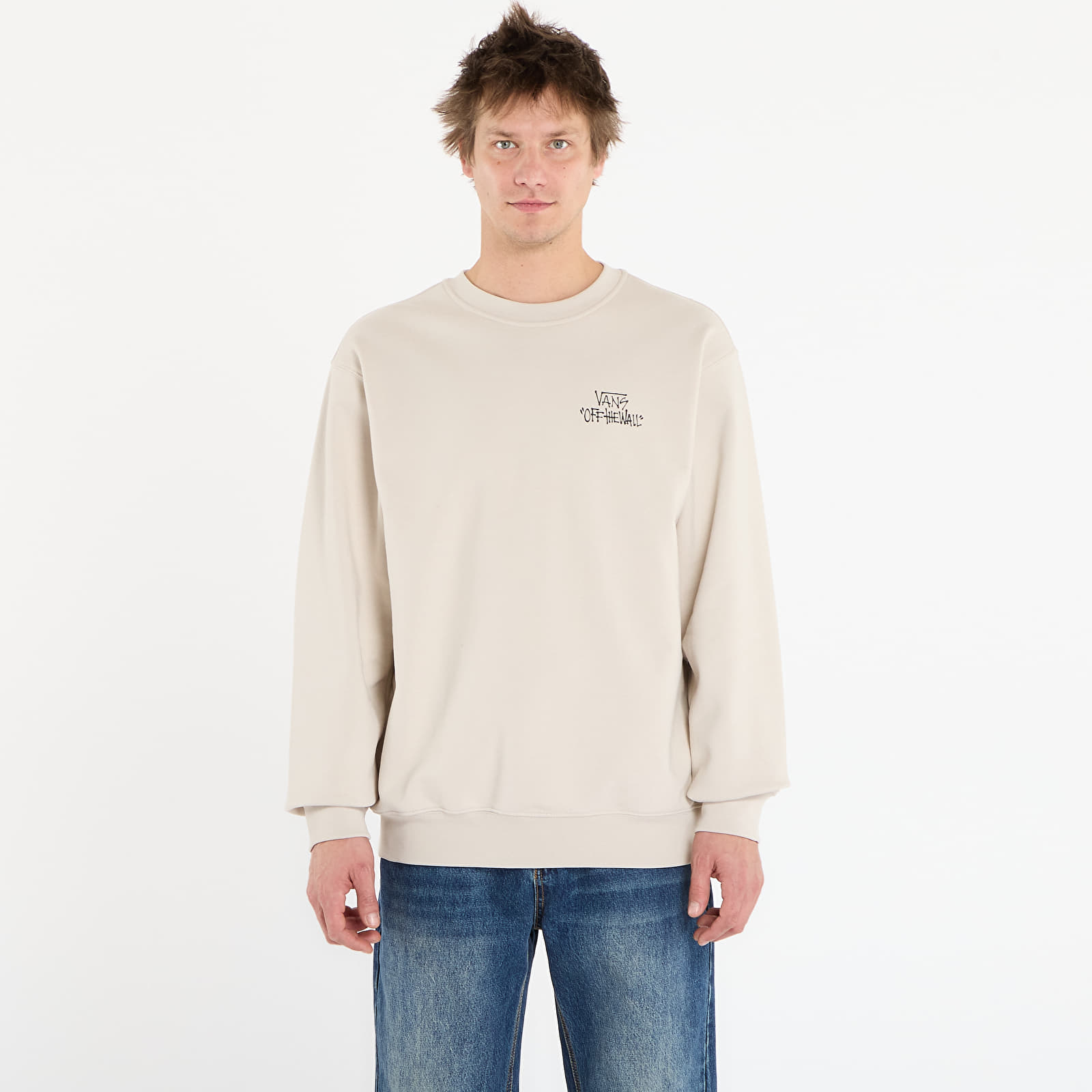 Hoodies och sweatshirts Vans Stomper Loose Fit Crew Taupe Mist