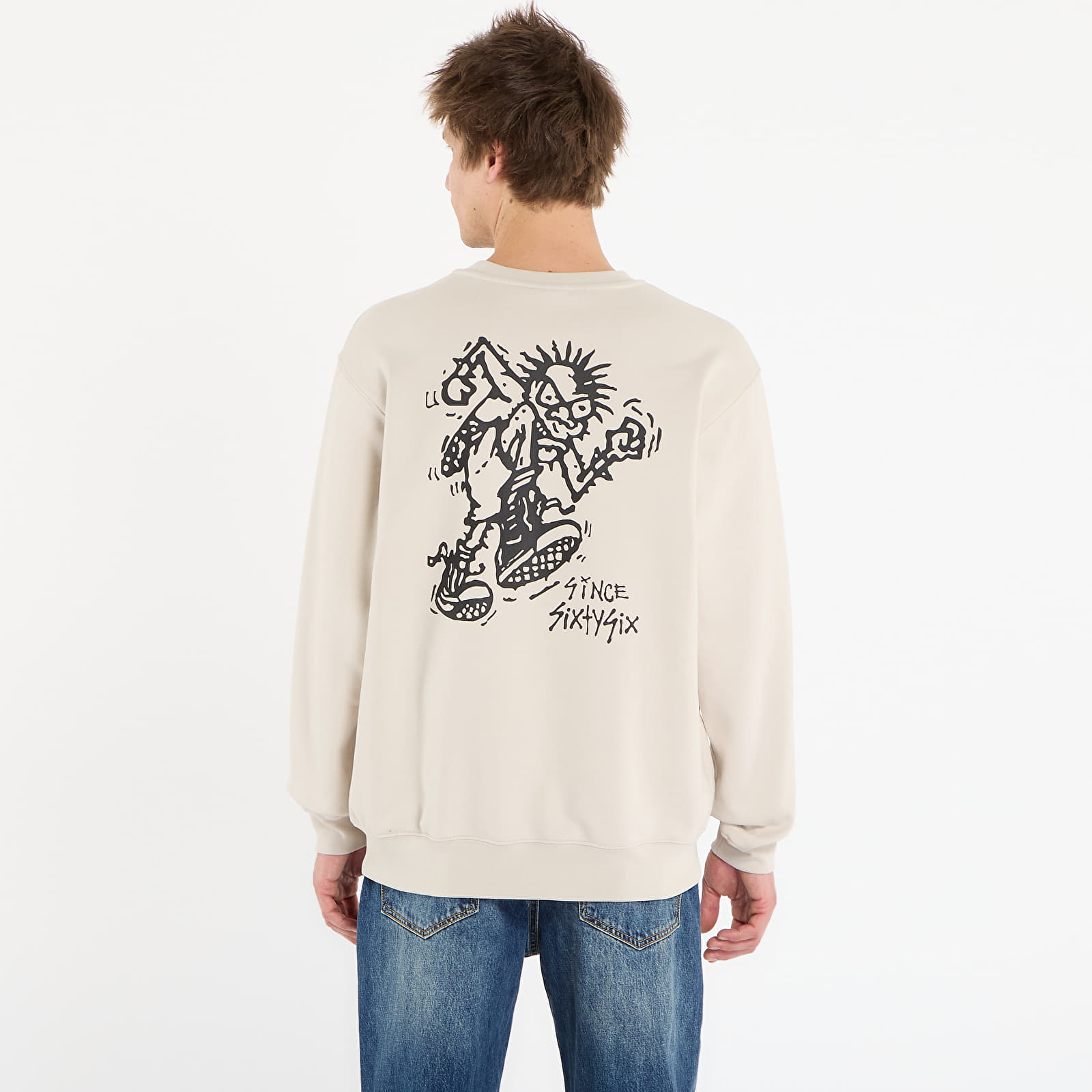 Hoodies och sweatshirts Vans Stomper Loose Fit Crew Taupe Mist