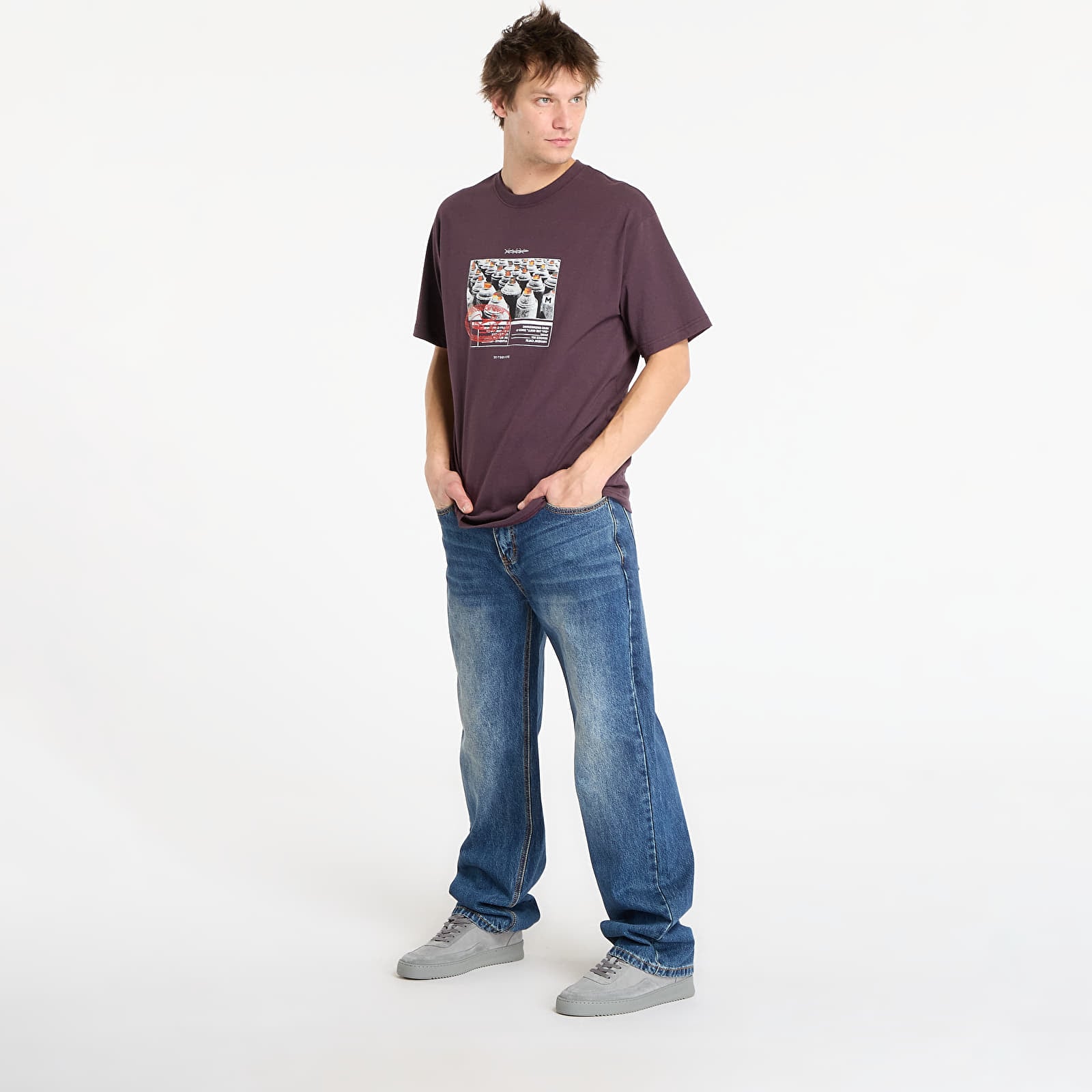 Tričká Vans Style Tips SS Tee Dark Port