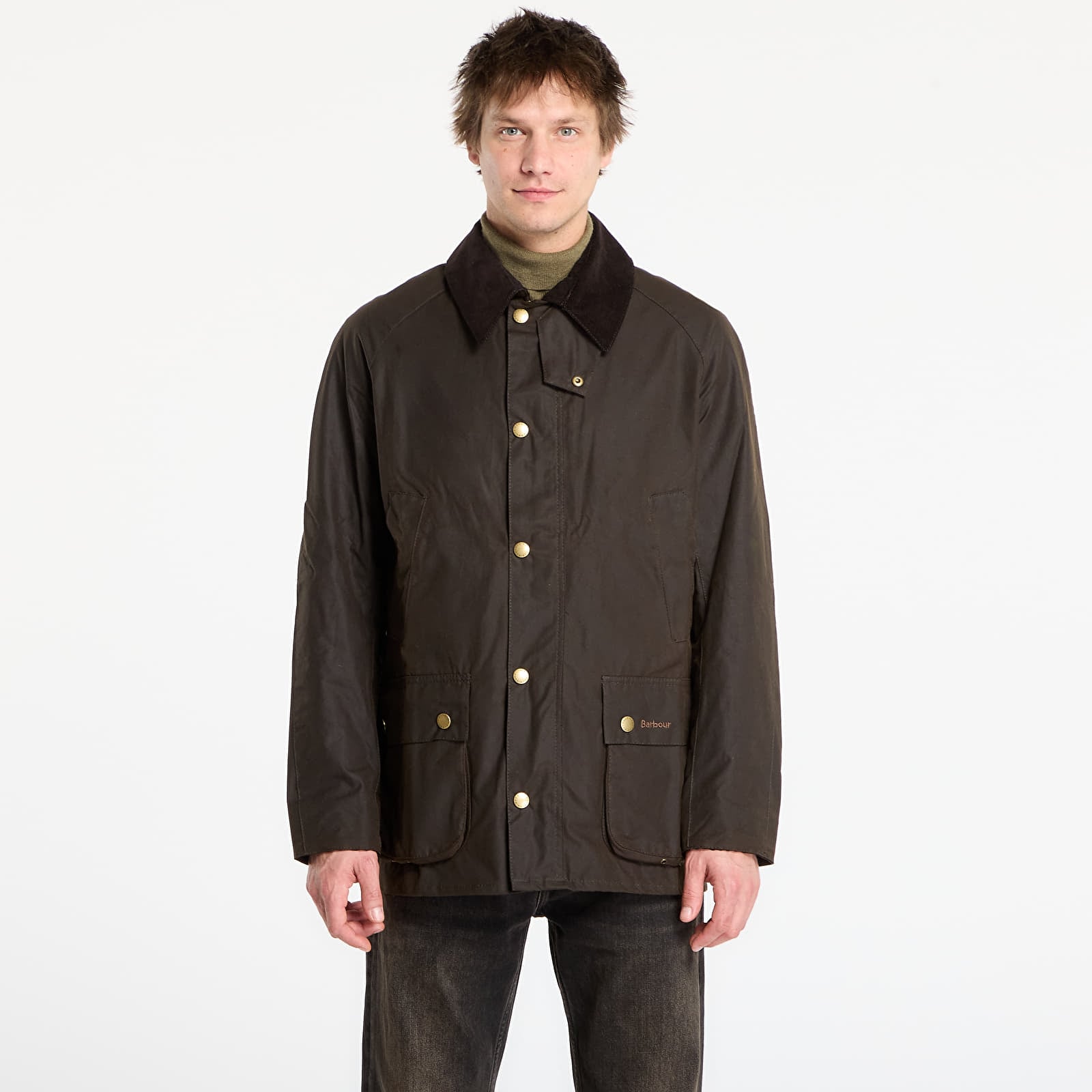 Joped Barbour Ashby Wax Jacket Olive