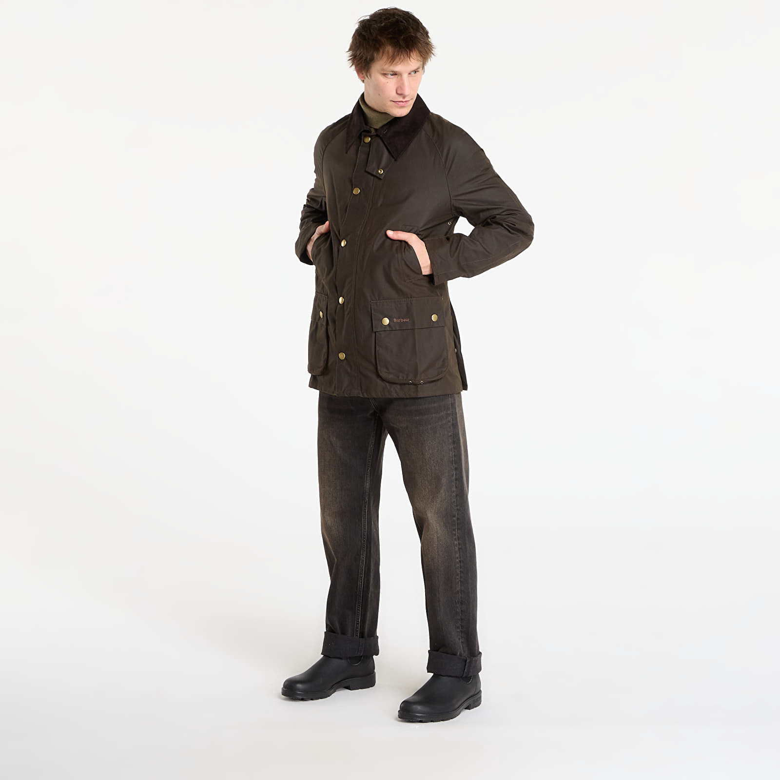 Joped Barbour Ashby Wax Jacket Olive