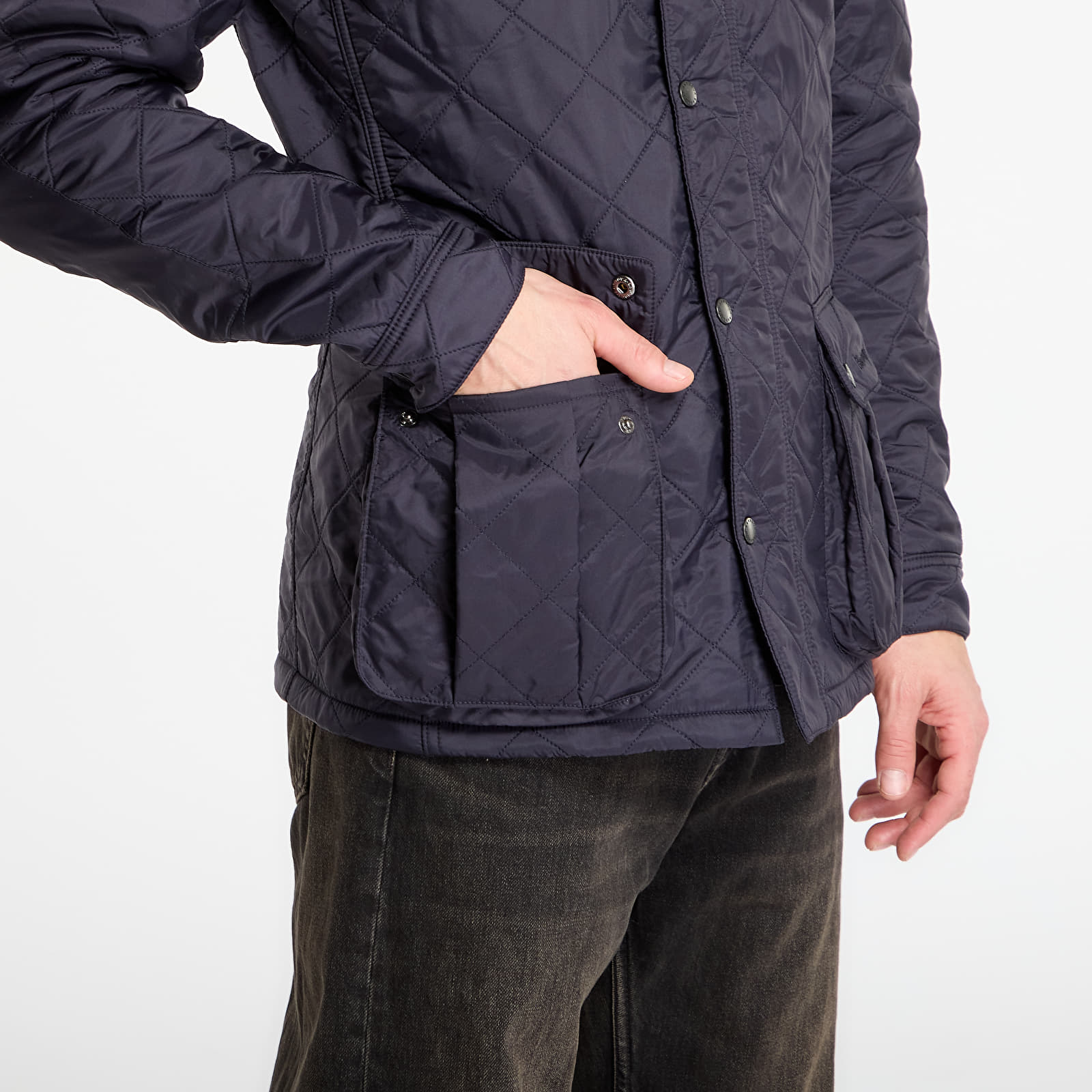 Meeste jakid Barbour International Ariel Polarquilt Jacket Navy