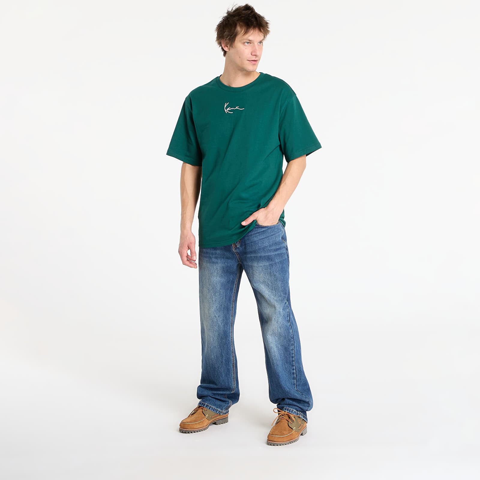 T-Shirts Karl Kani Small Signature Essential Tee Green
