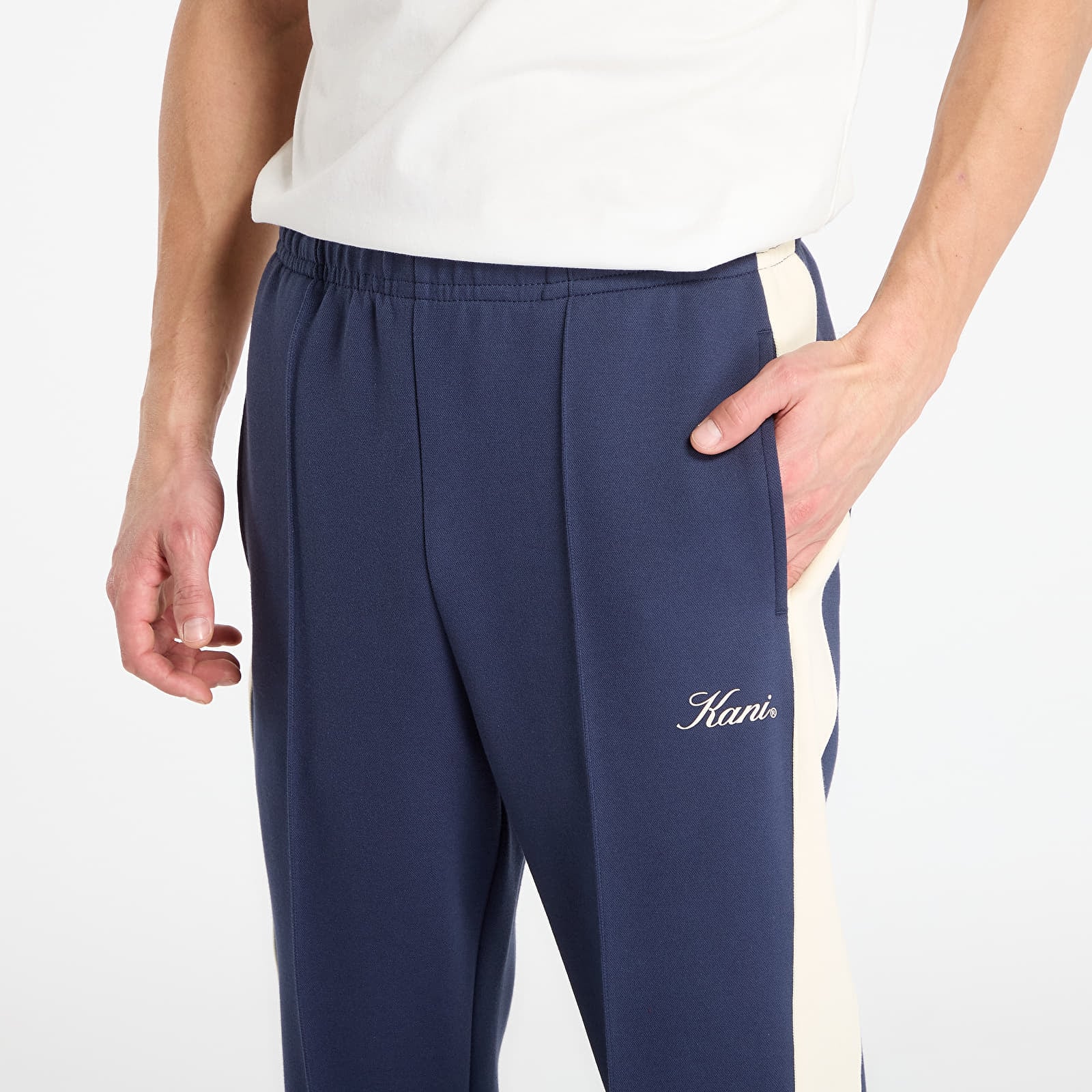 Dressid Karl Kani Sidestripe Trackpants Blue