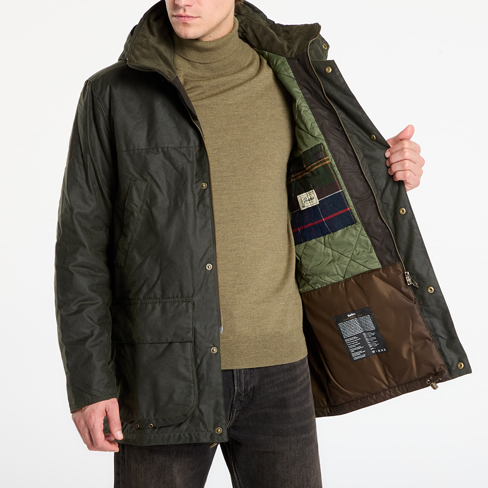 Joped Barbour Bleaberry Wax Jacket Olive