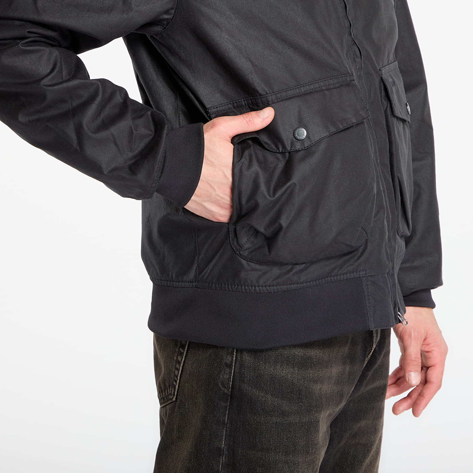 Joped Barbour Modern Royston Wax Jacket Black