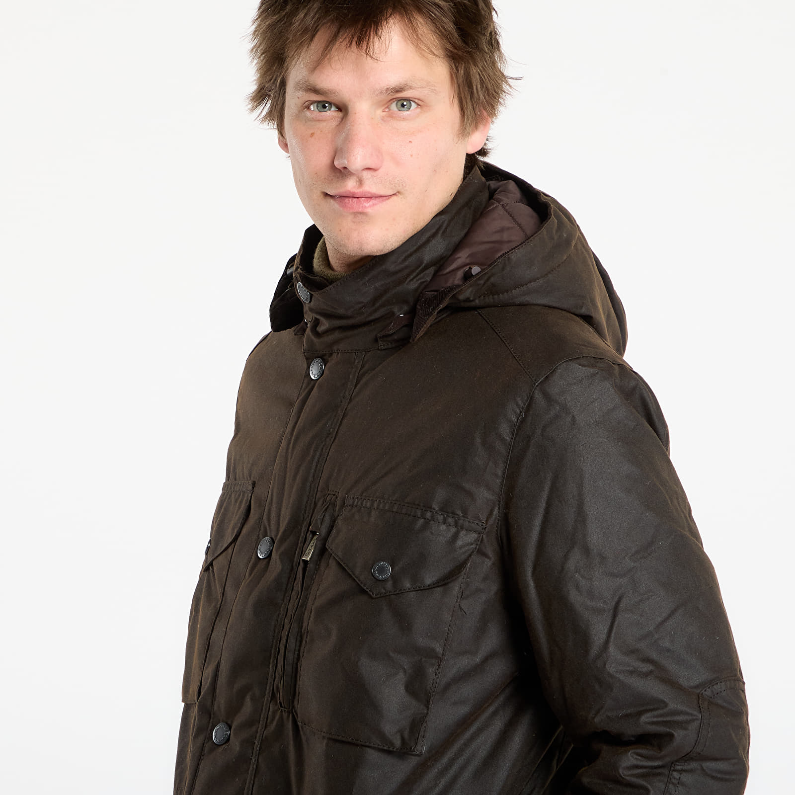 Meeste jakid Barbour Winter Sapper Wax Jacket Black