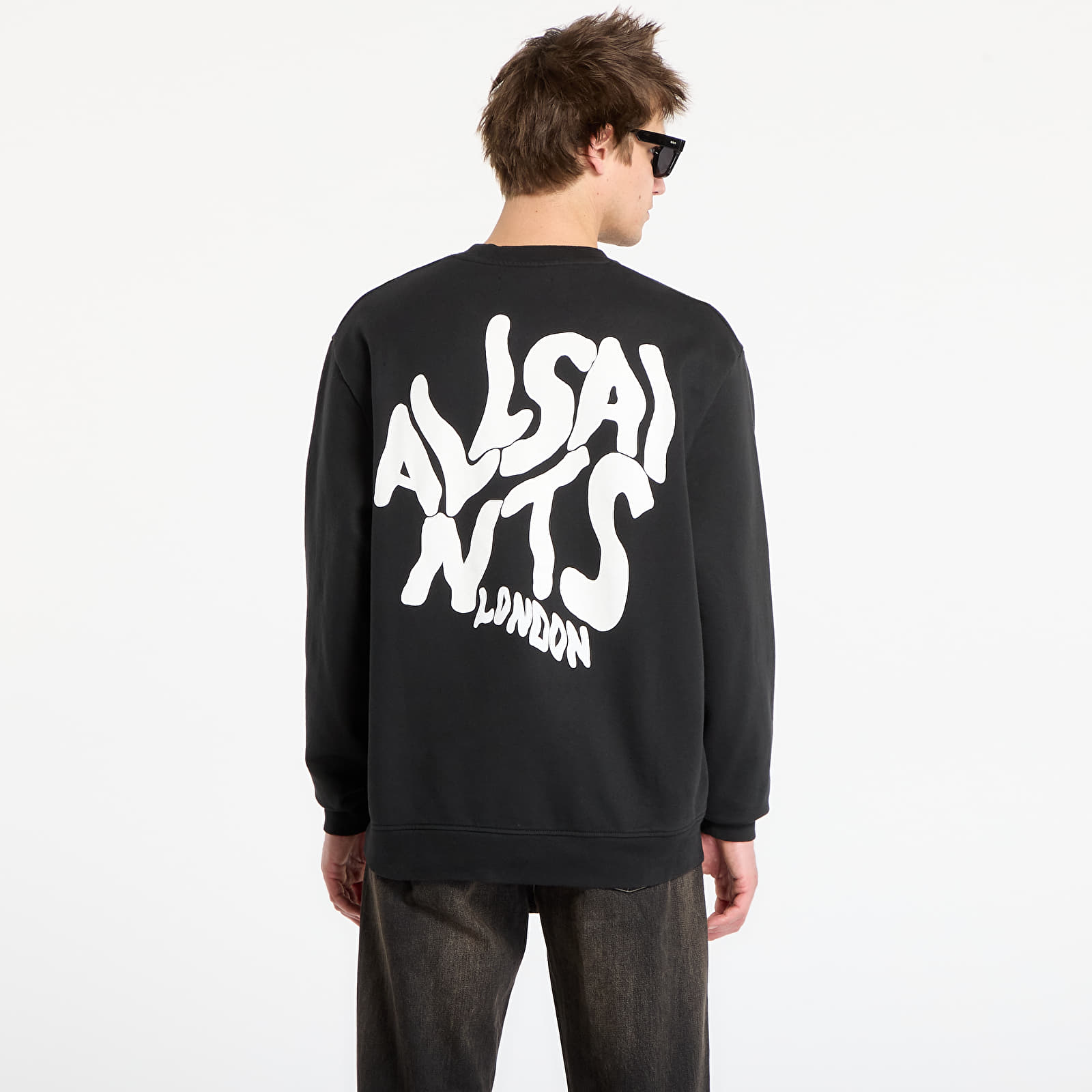 Hoodies and sweatshirts  AllSaints Orlando Crew Jet Black