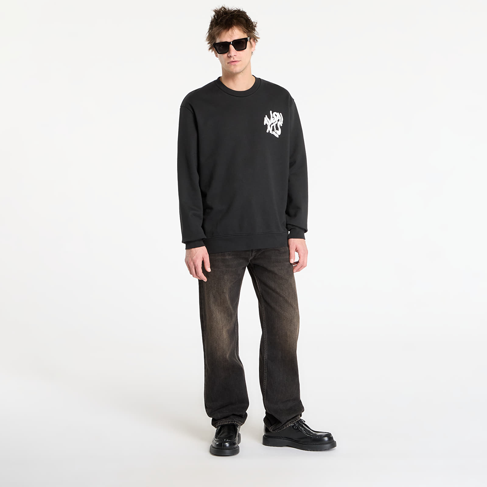 Hoodies and sweatshirts  AllSaints Orlando Crew Jet Black