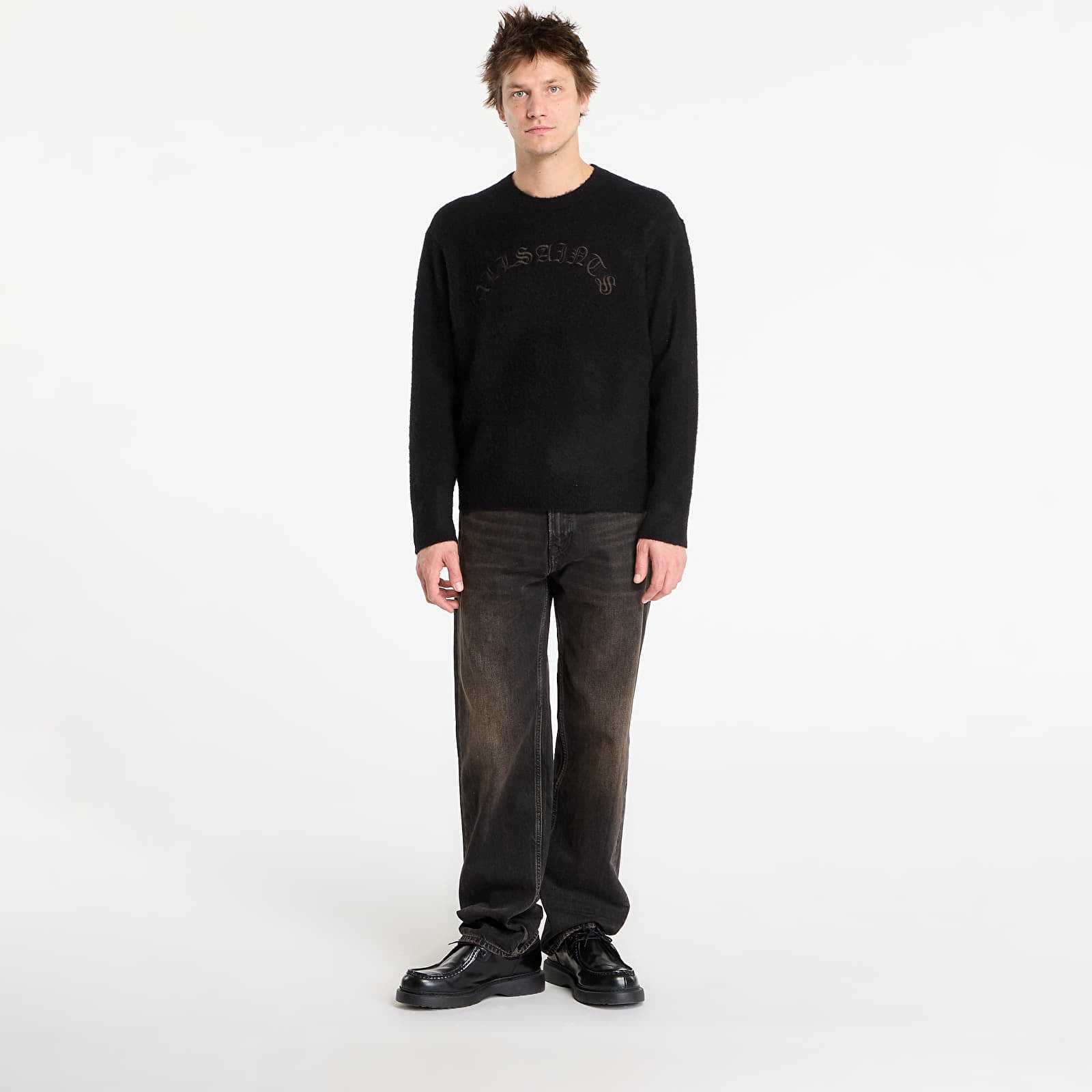Kampsunid AllSaints Curv Crew Black