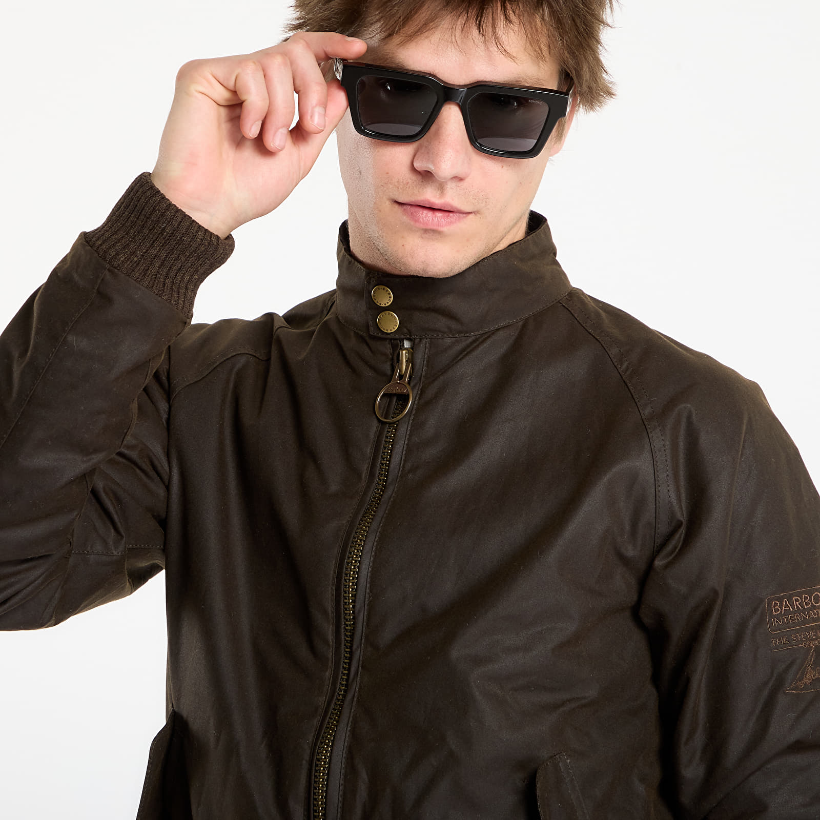 Joped Barbour International Steve McQueen Wax Merchant Olive