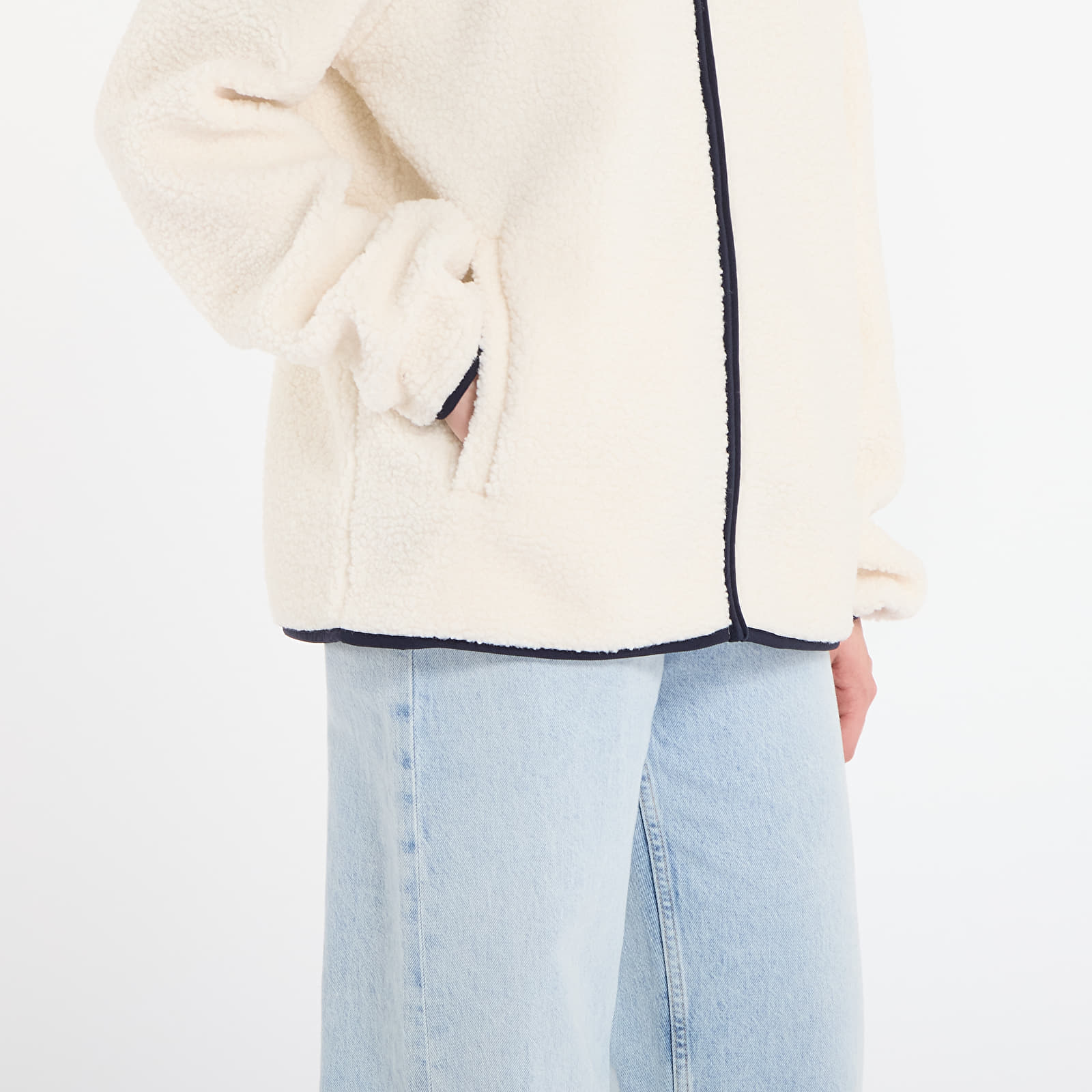 Moške jakne New Era MLB Hooded Sherpa New York Yankees UNISEX Off White