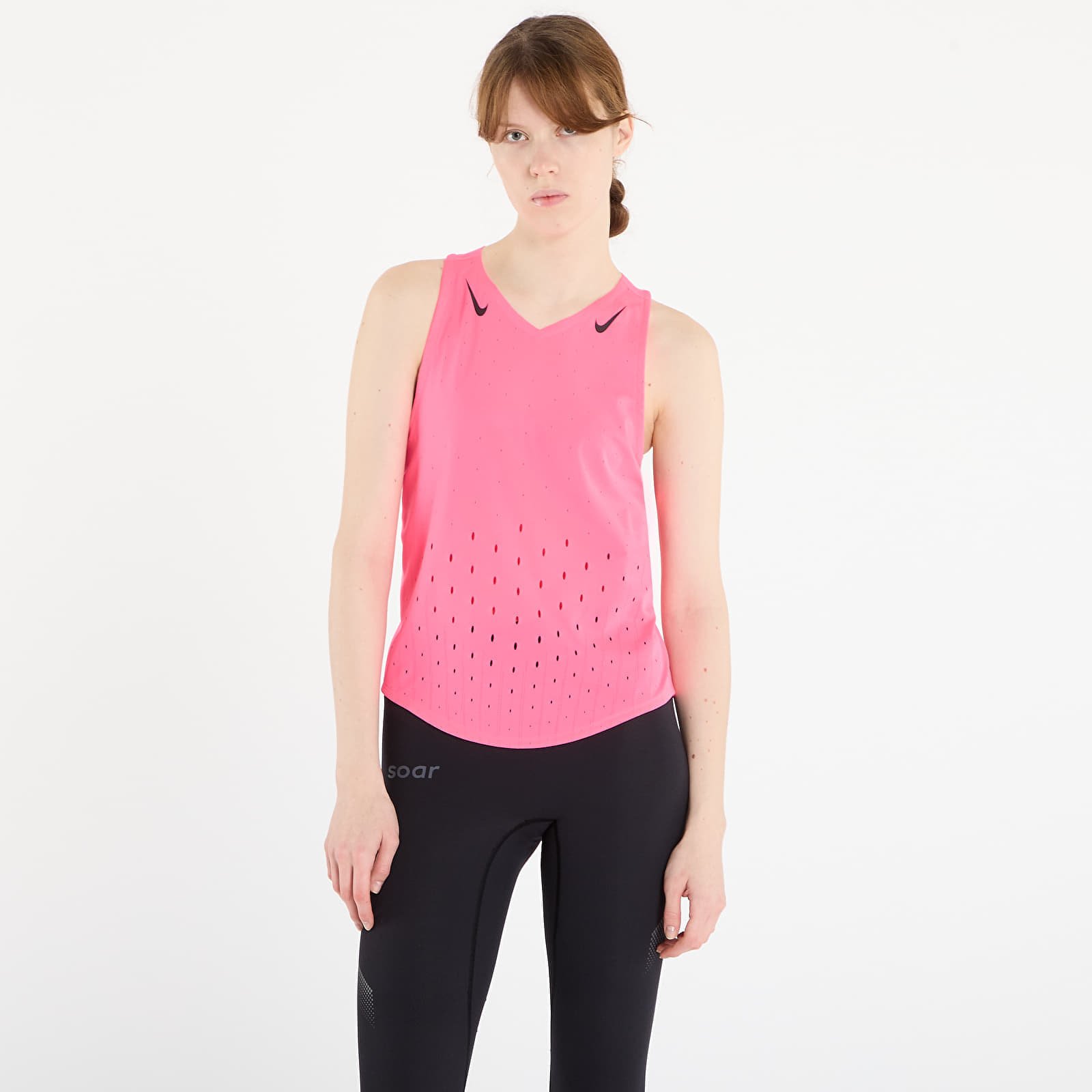 Nike AeroSwift Women's Dri-FIT ADV Running Singlet Hyper Pink/ Black L